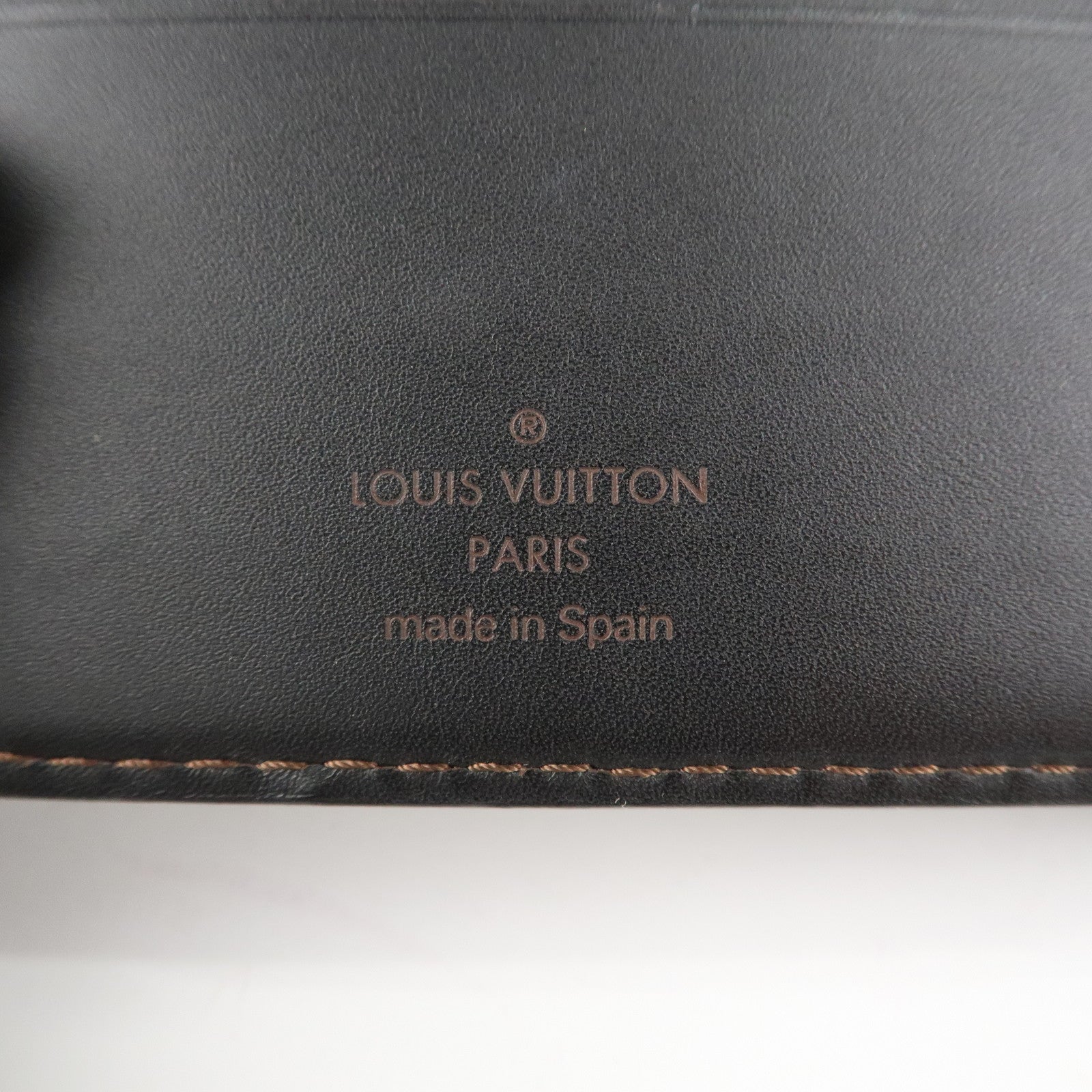 Louis Vuitton Utah Porte Billets 6 Carte Credit Plus Wallet Brown Used