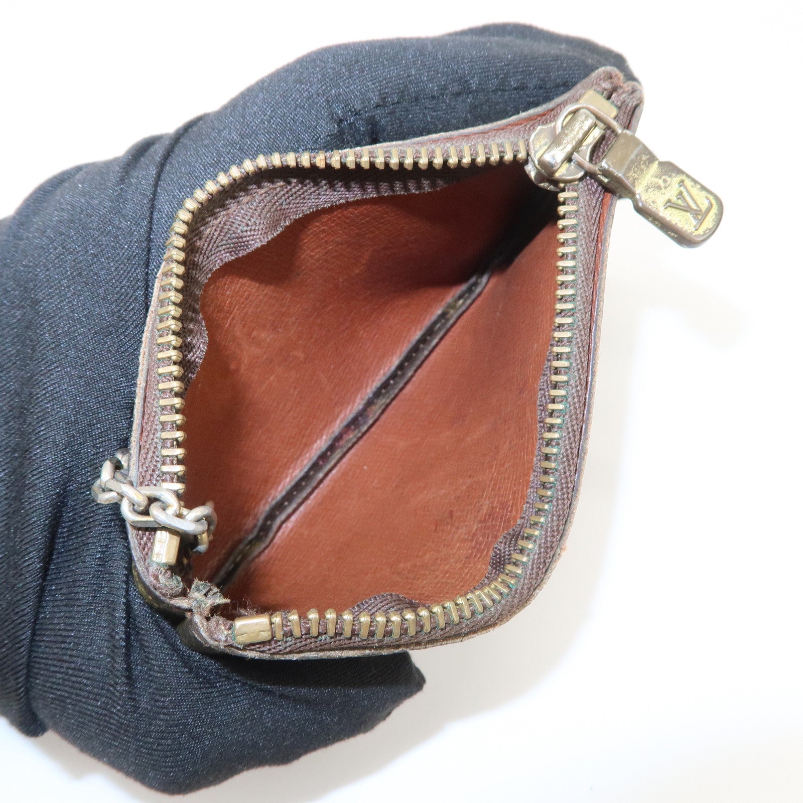 Louis Vuitton Monogram Pochette Cles Coin Case Key Case M62650