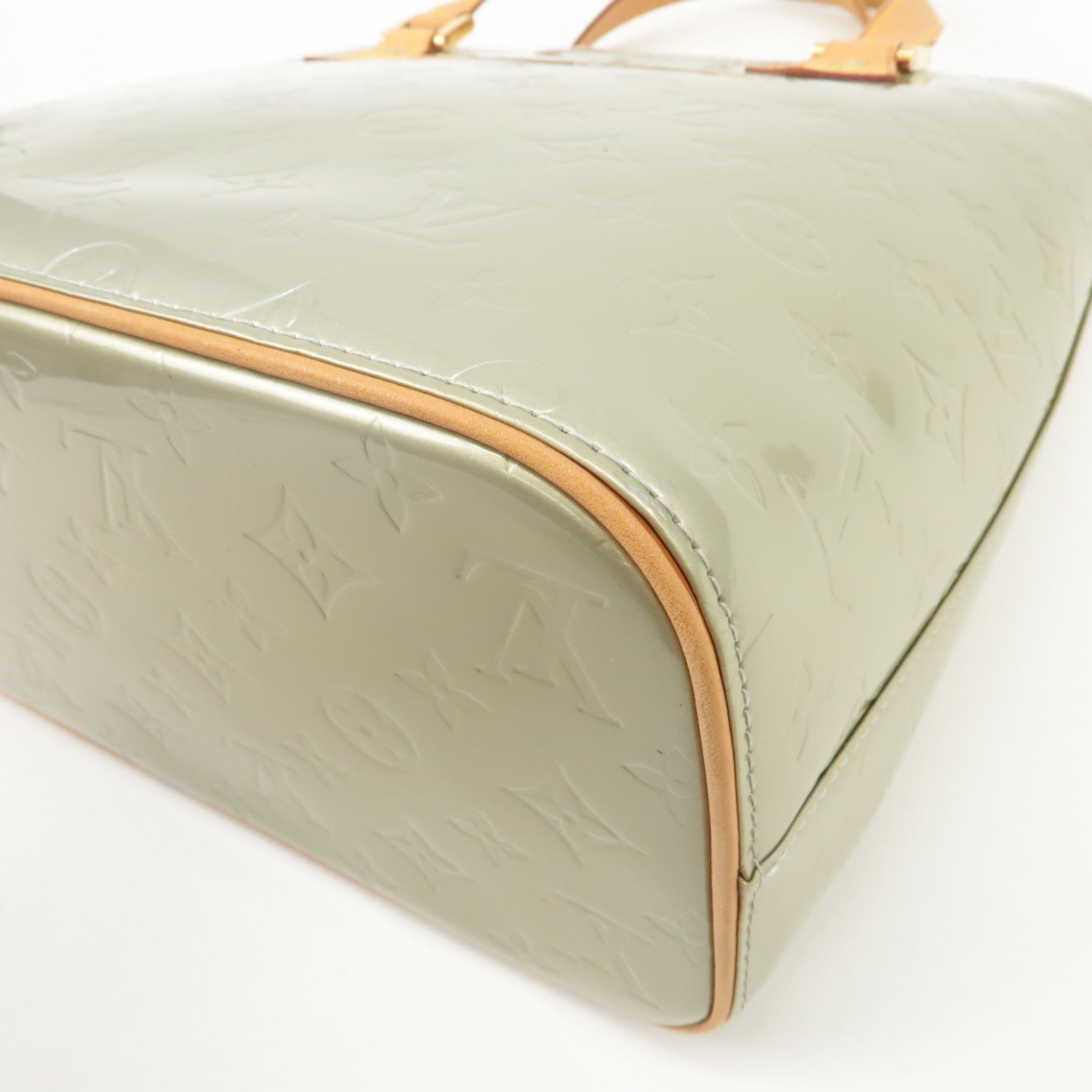Louis Vuitton Monogram Vernis Houston Hand Bag Gris M91053 Used