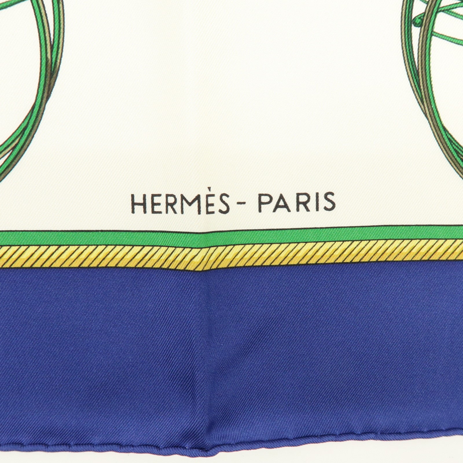 HERMES Carre 90 Silk 100% LES VOITURES A TRANSFORMATION Scarf Blue