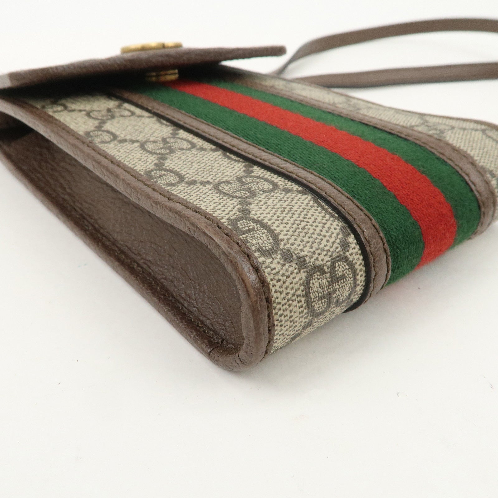 GUCCI Ophidia Sherry GG Supreme PVC Mini Shoulder Bag Beige 625757