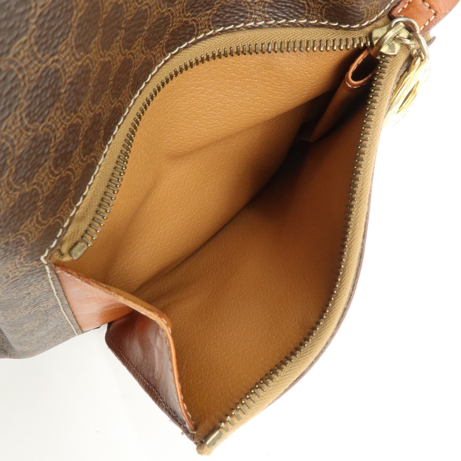 CELINE Macadam PVC Leather Backpack Rucksack Brown