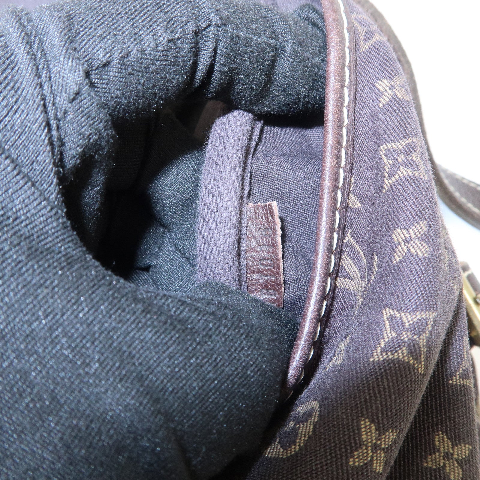 Louis Vuitton Monogram Mini Lin Saumur 30 Shoulder Bag Brown M95227