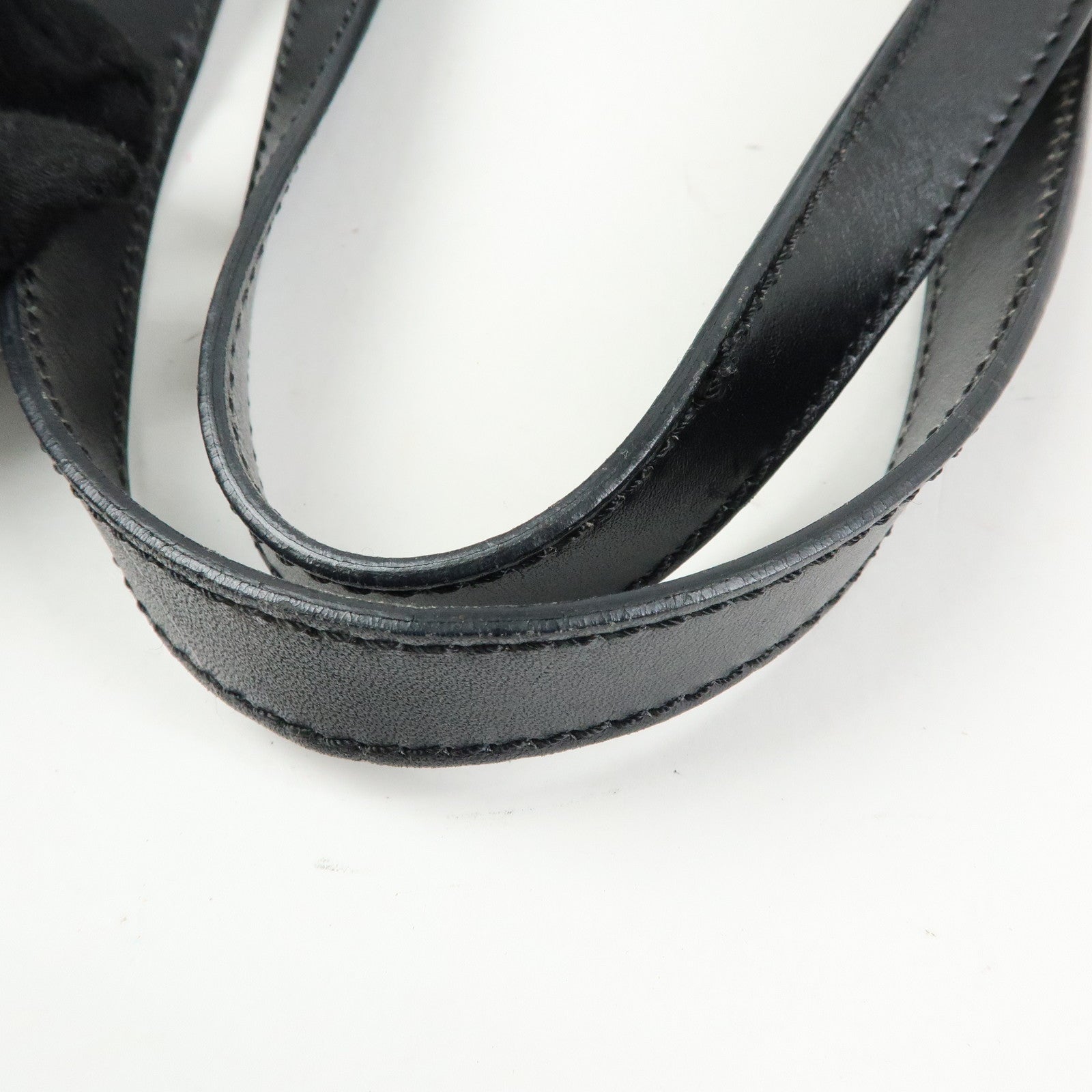 FENDI Zucchino Canvas Leather Tote Bag Hand Bag Brown Black