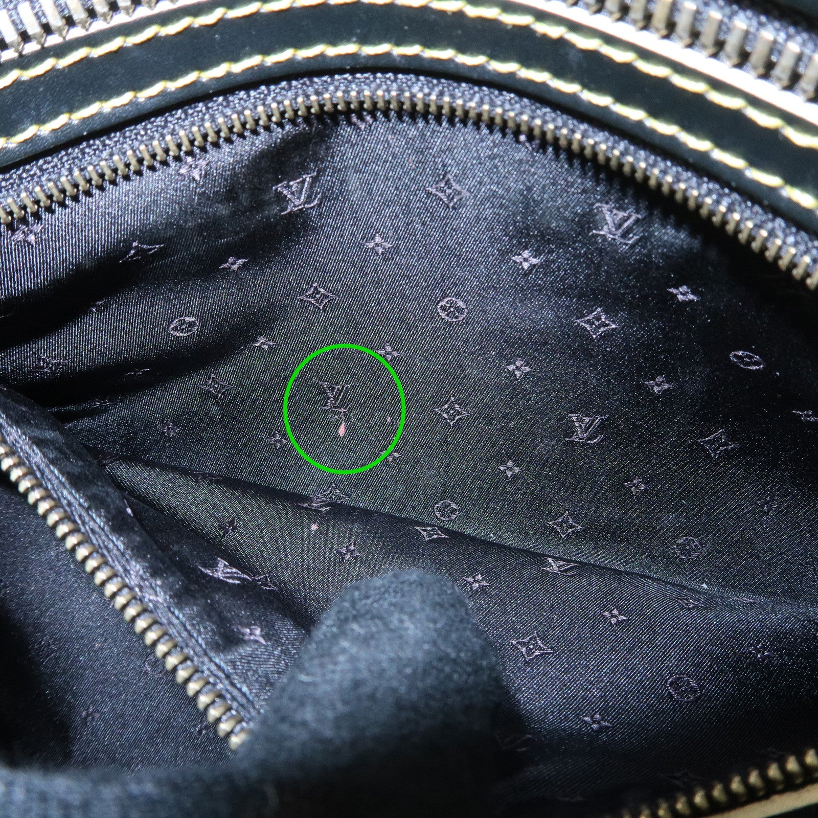 Louis Vuitton Suhari Leather Epanui PM Hand Bag Noir M91851 Used