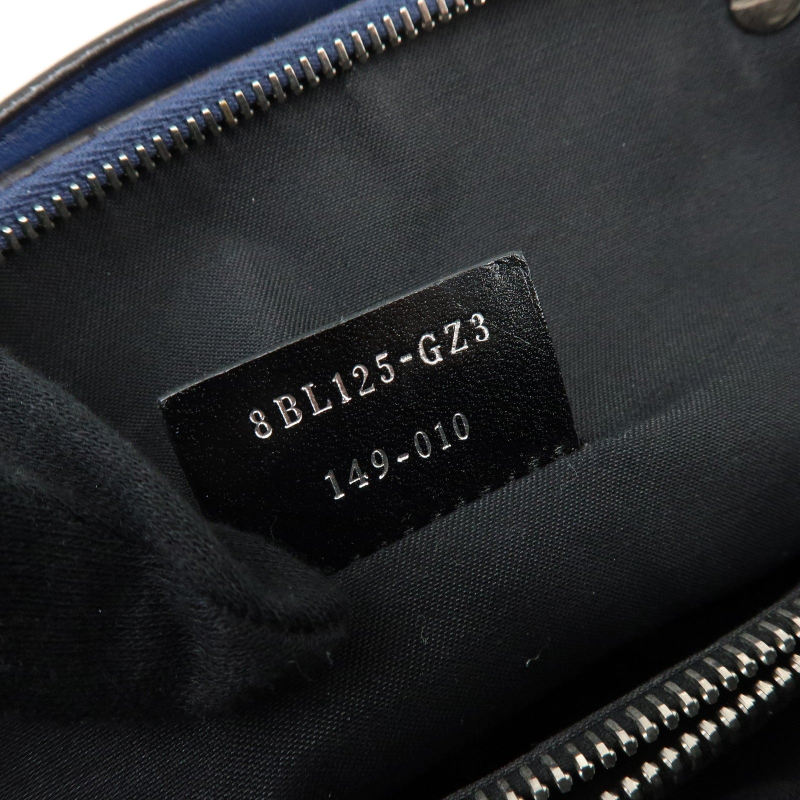 FENDI By The Way Leather 2Way Bag Hand Bag Shoulder Bag Blue 8BL124
