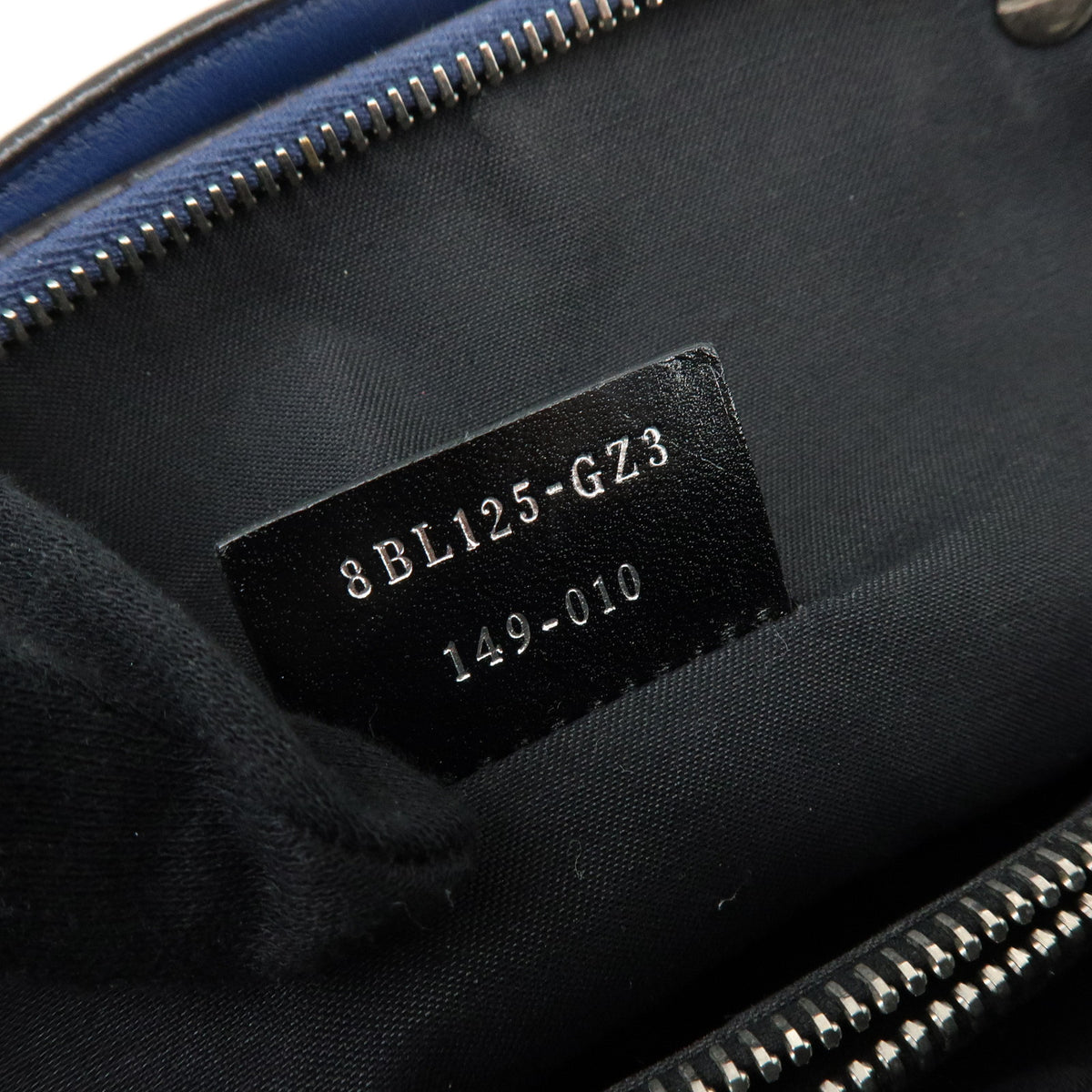 FENDI By The Way Leather 2Way Bag Hand Bag Shoulder Bag Blue 8BL124