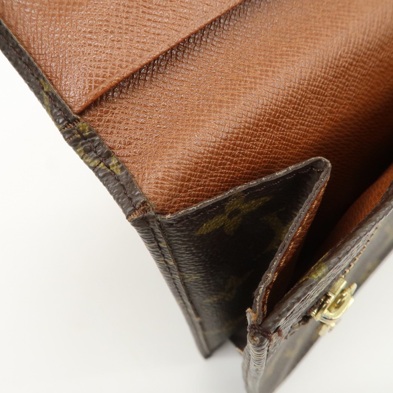 Louis Vuitton Monogram Pochette Lava 23 Clutch Bag M51940 Used