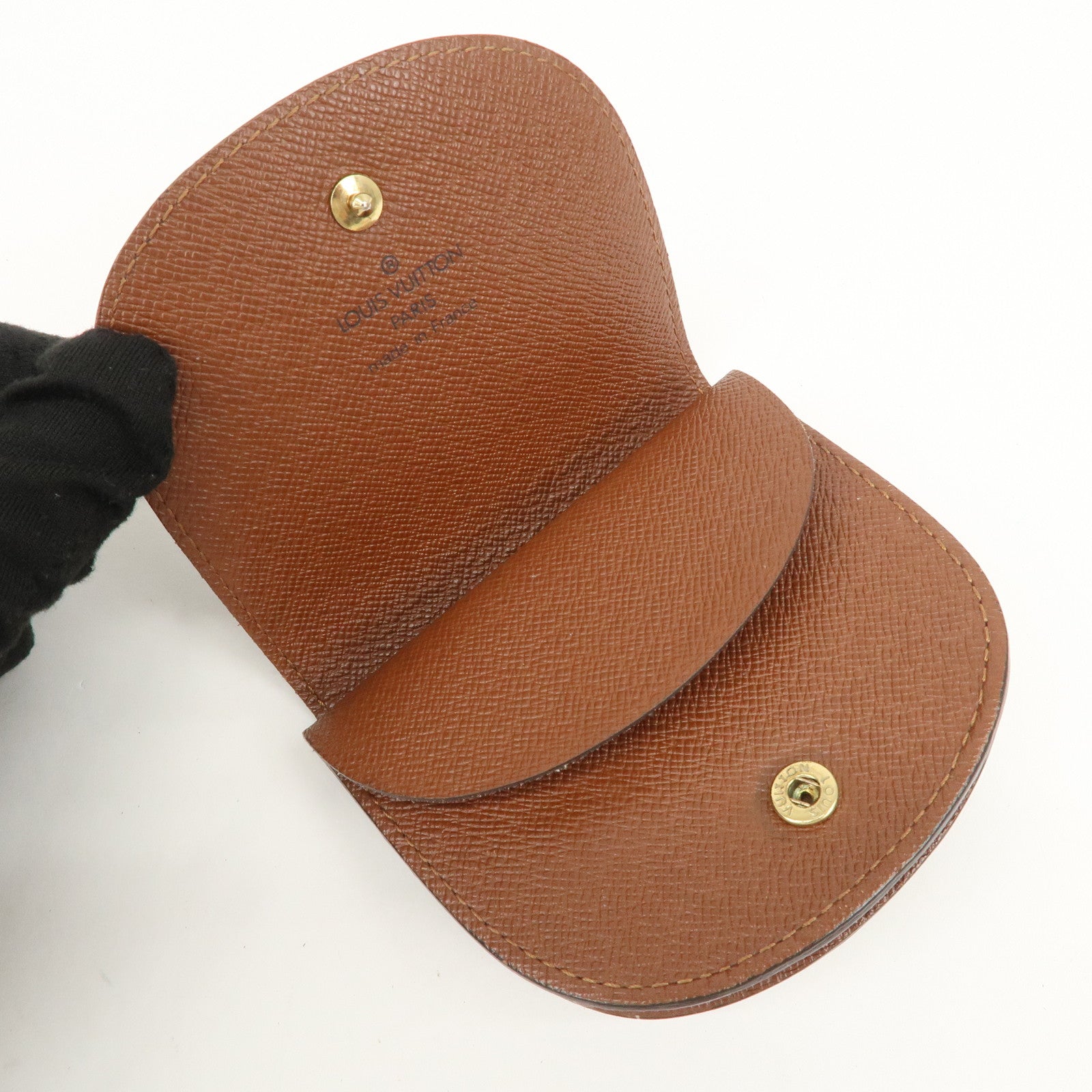 Louis Vuitton Monogram Porte Monnaie Gousset Coin Case M61970 Used