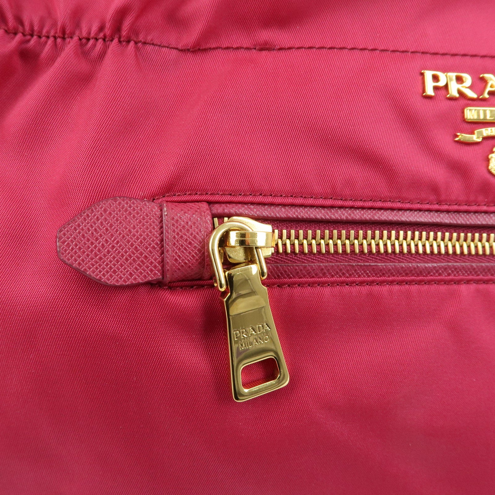 PRADA Tessuto Nylon 2Way Bag Hand Bag Shoulder Bag Pink 1BA843