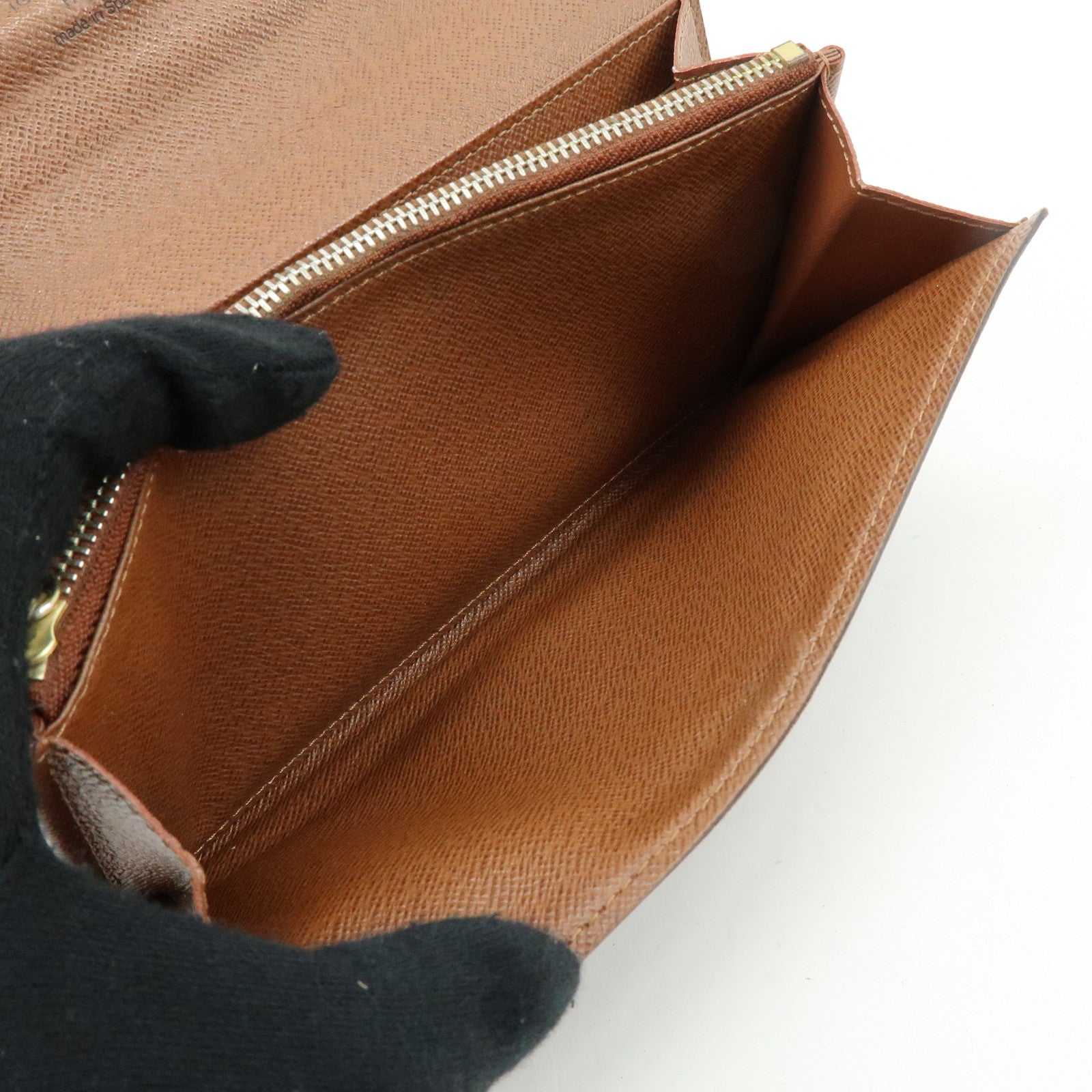 Louis Vuitton Monogram Portefeuille Sarah Long Wallet Brown M61734