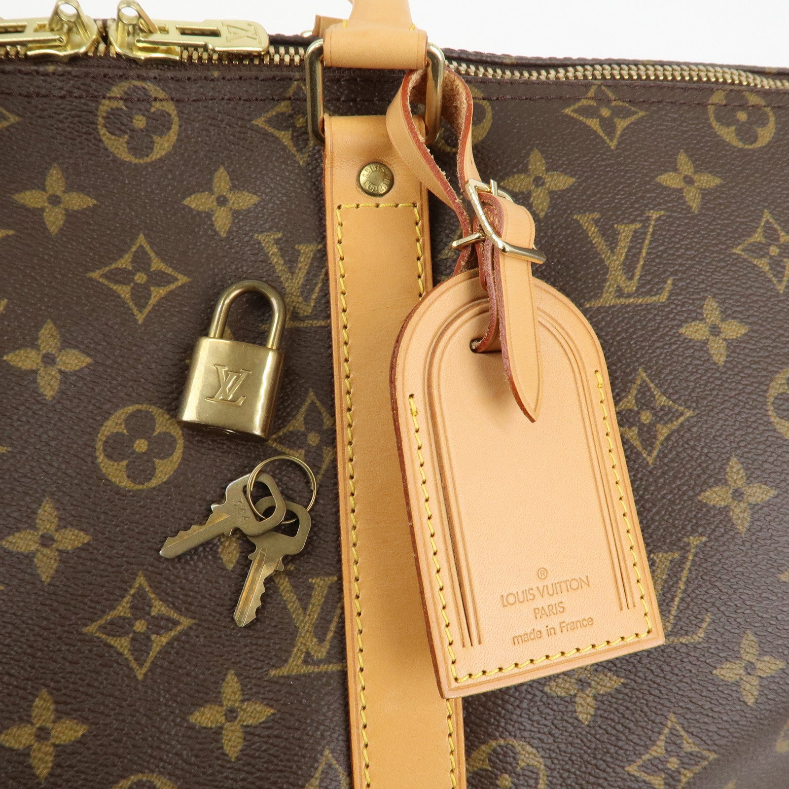 Louis Vuitton Monogram Keep All Bandouliere 45 Boston Bag M41418