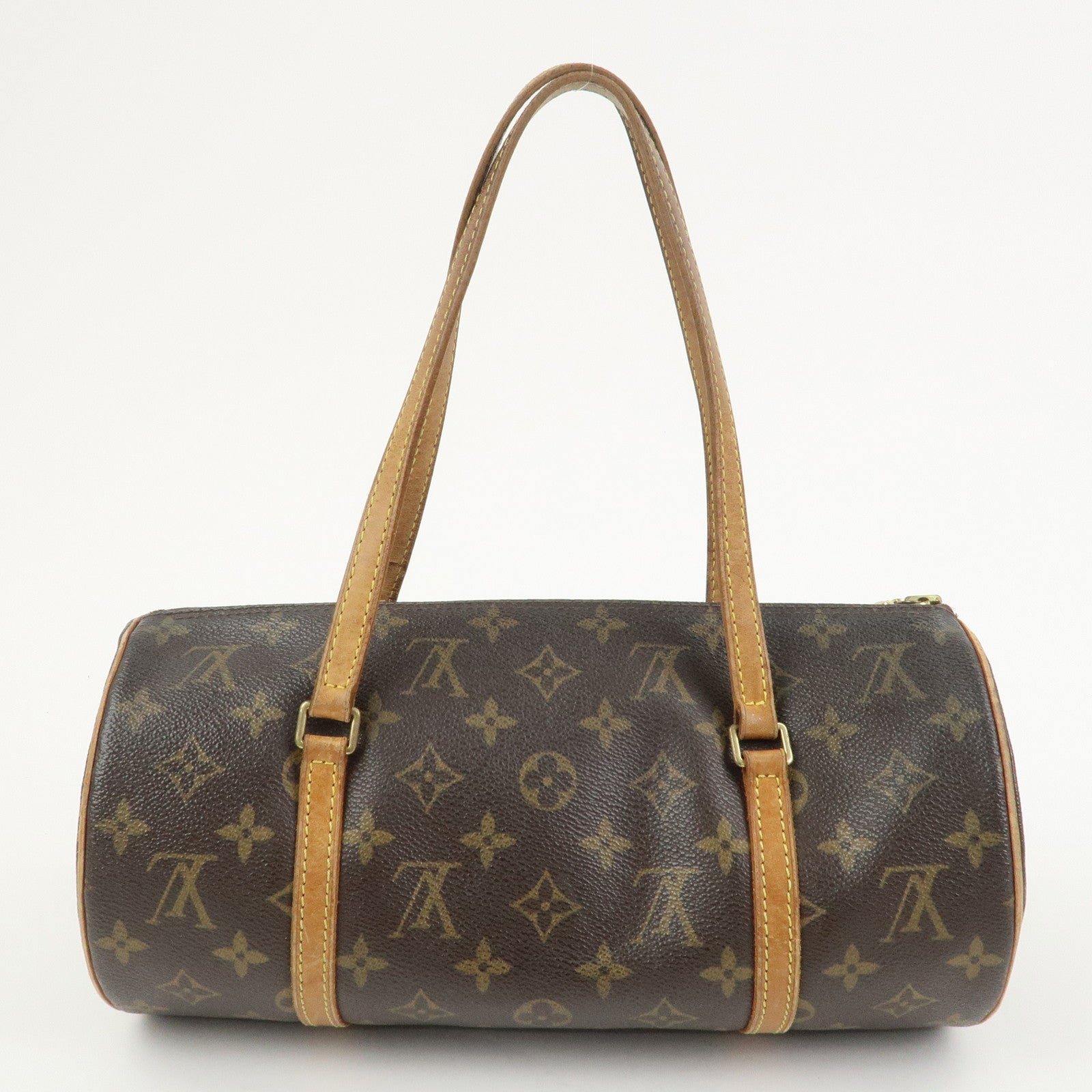 Louis Vuitton Monogram Papillon 30 Hand Bag Brown M51385