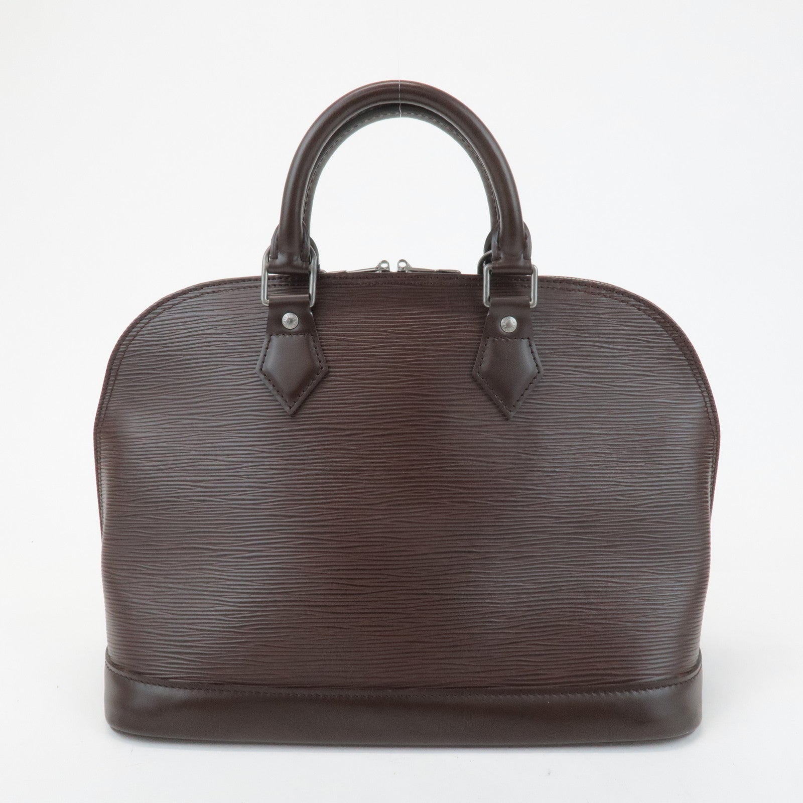 Louis Vuitton Epi Leather Alma PM Hand Bag Mocha Brown M5214D Used