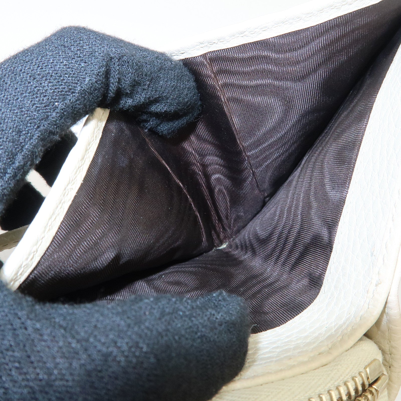 GUCCI GG Canvas Leather Bi-fold Wallet Beige Ivory 346056 Used