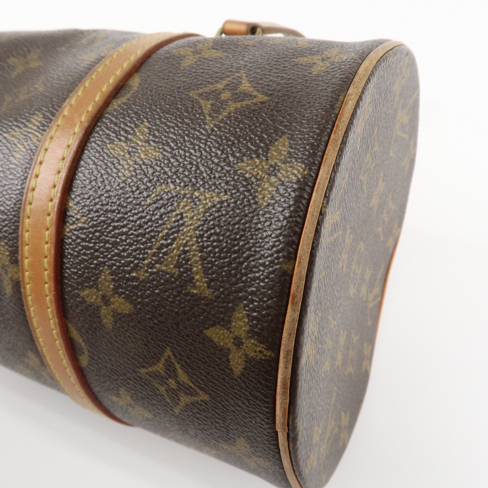 Louis Vuitton Monogram Papillon 30 Hand Bag Brown M51385 Used