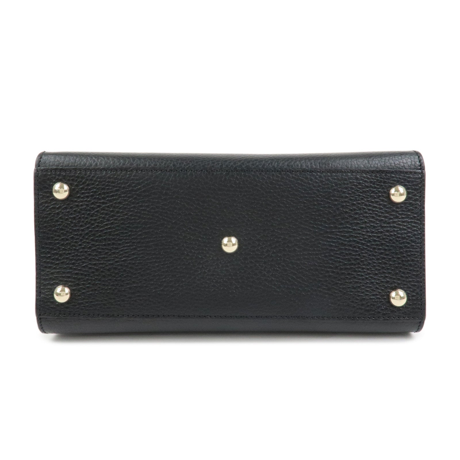 GUCCI SOHO Interlocking G Calf Leather 2Way Bag Black 607722