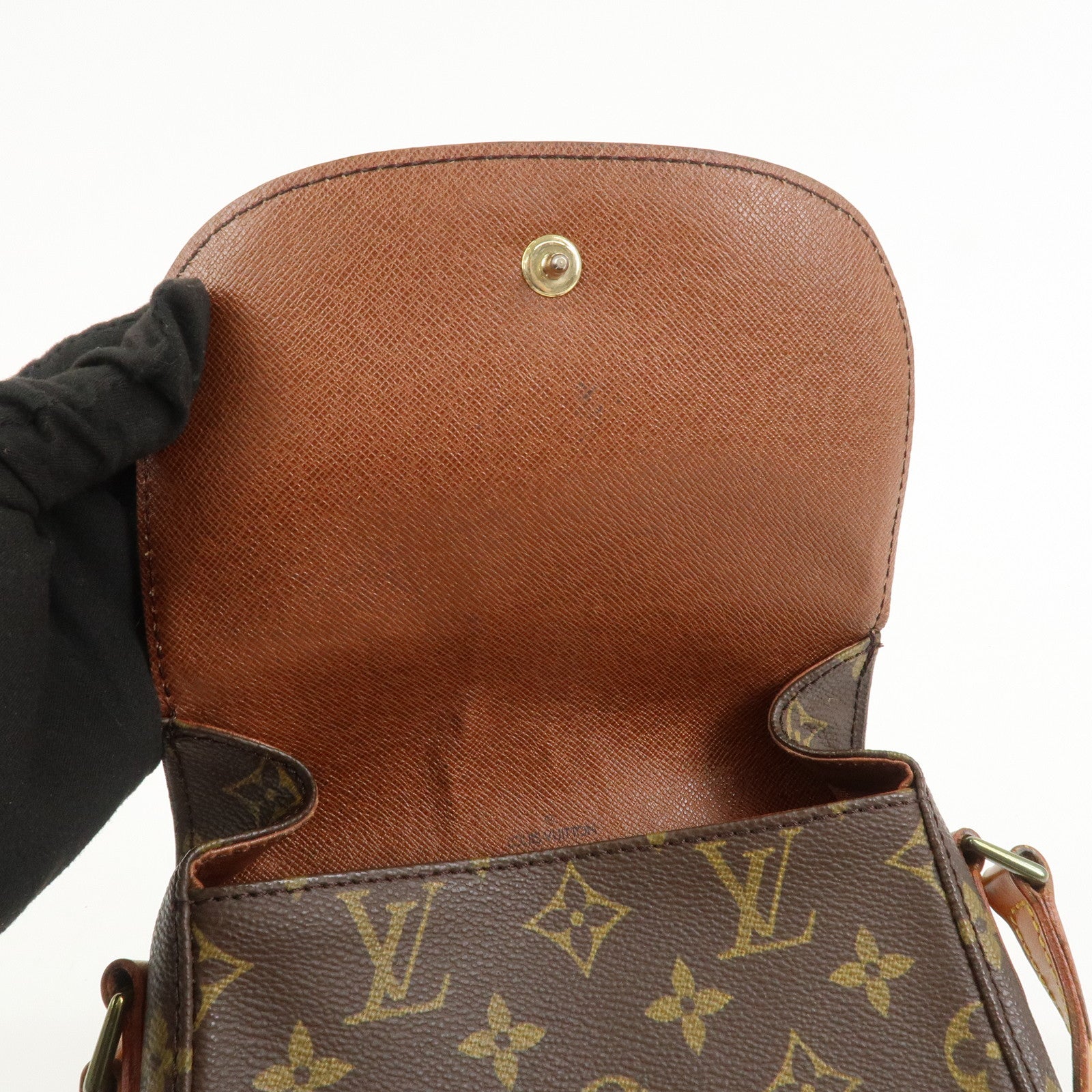 Louis Vuitton Monogram Saint Cloud MM Shoulder Bag Brown M51243