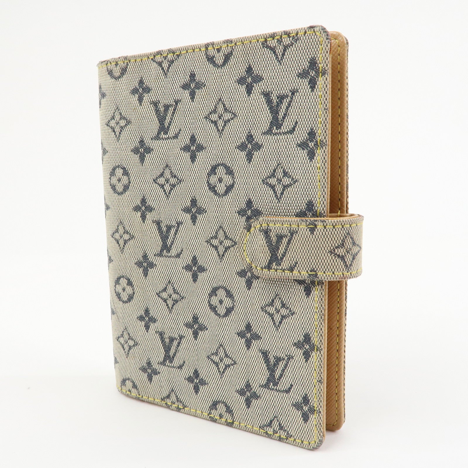 Louis Vuitton Monogram Mini Agenda PM Planner Cover Blue R20905