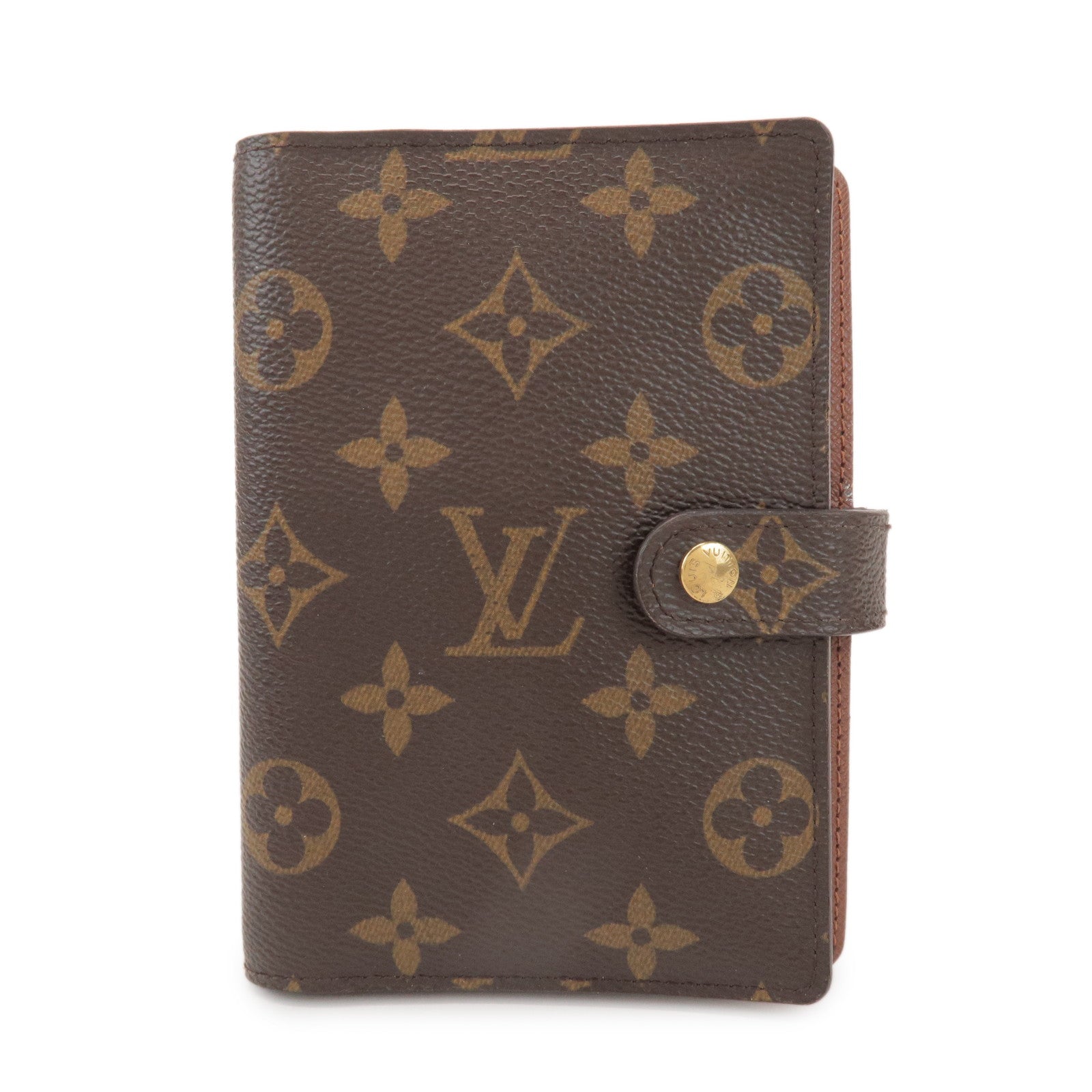 Louis Vuitton Monogram Agenda PM Planner Cover Brown R20005