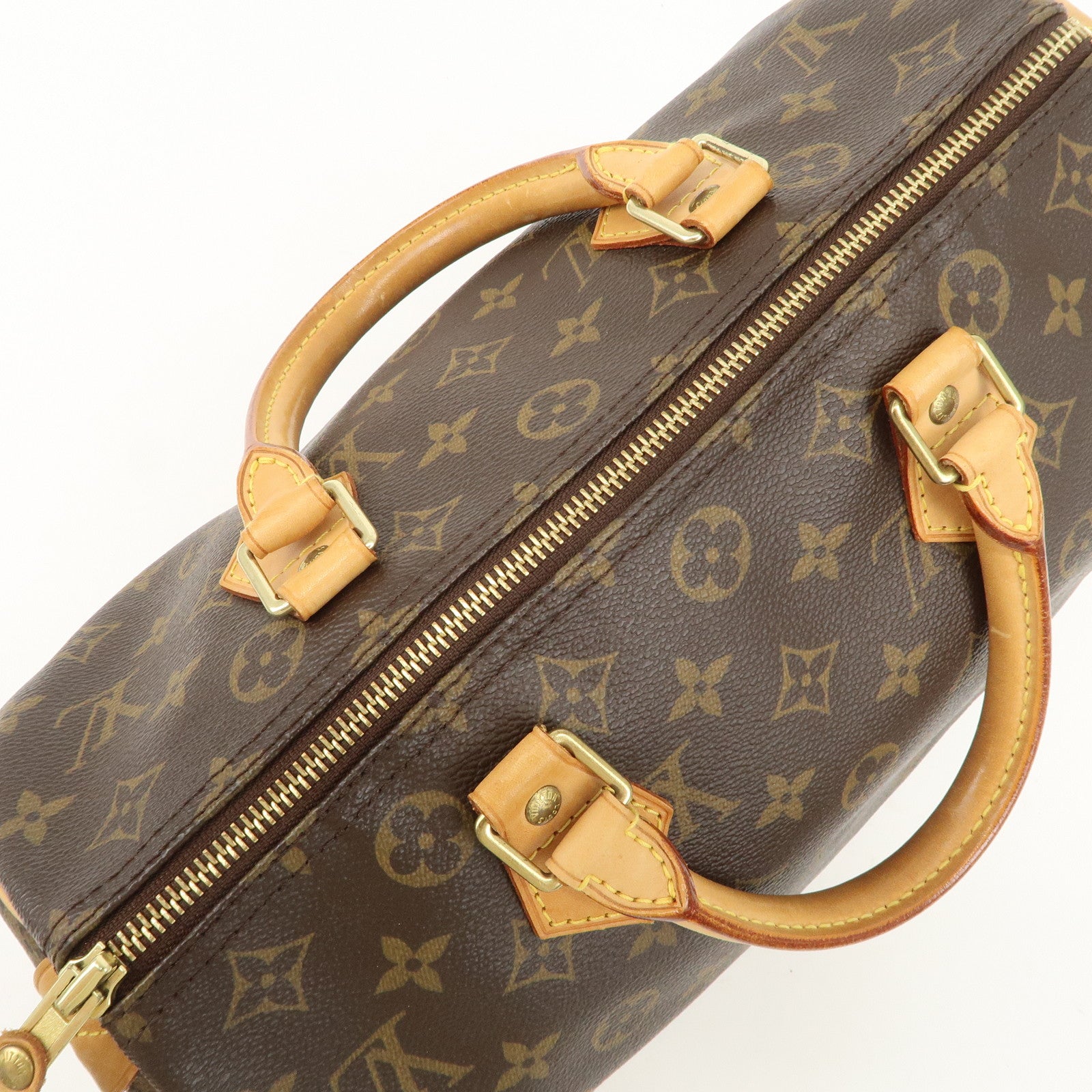 Louis Vuitton Monogram Speedy 30 Hand Bag Boston Bag M41526 Used