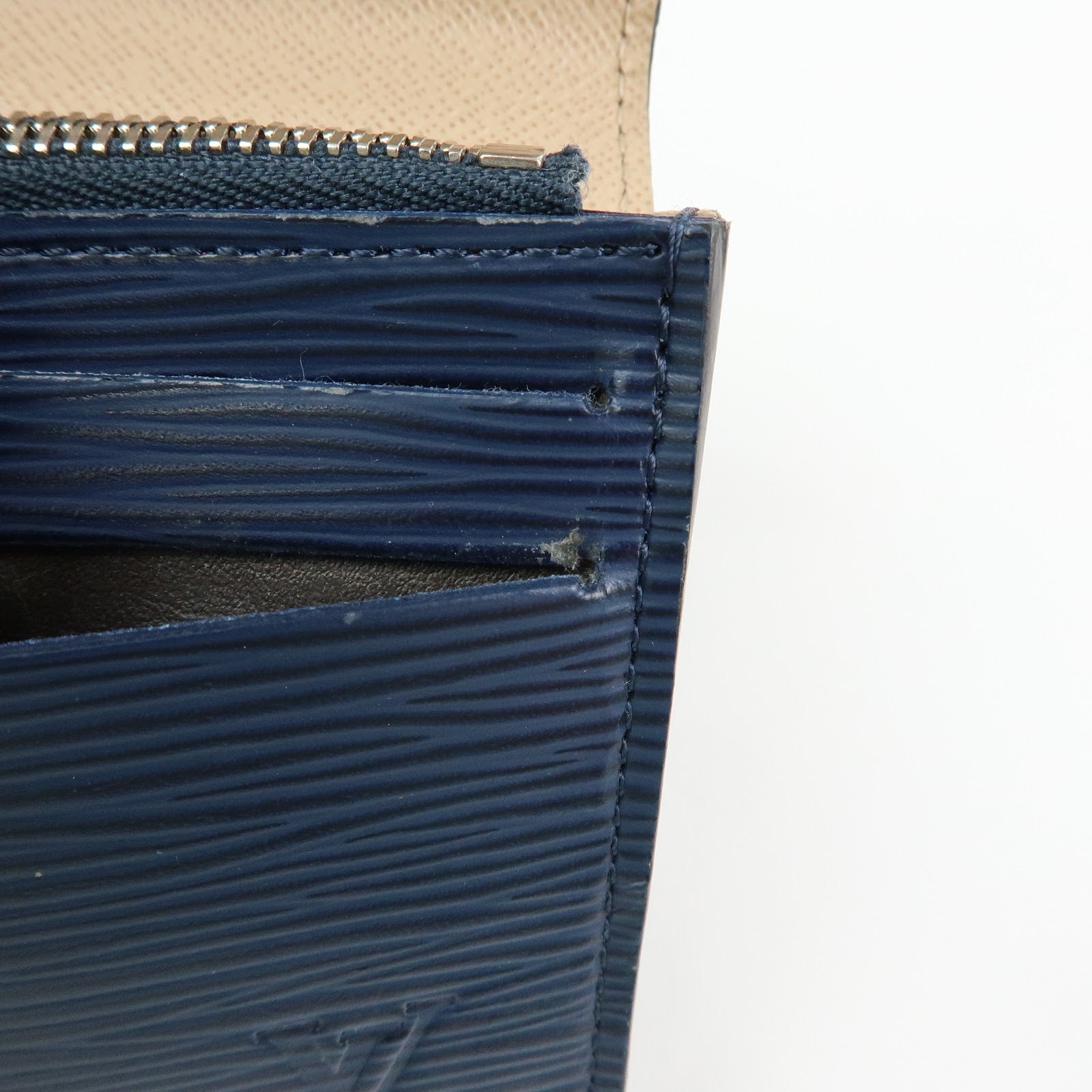 Louis Vuitton Epi Portefeuille Emilie Wallet Indigo Blue M60854