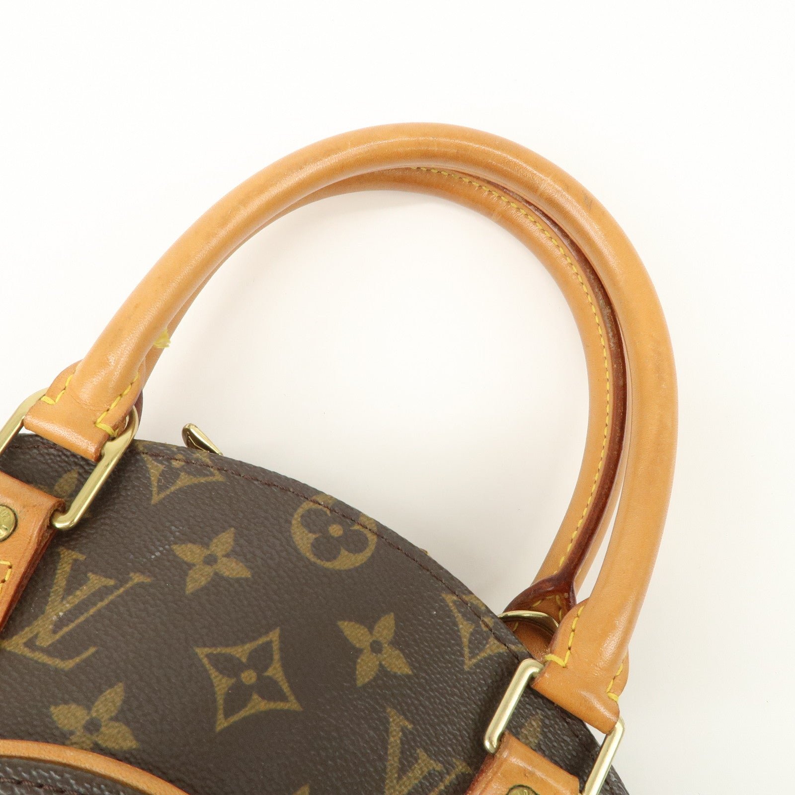 Louis Vuitton Monogram Ellipse PM Hand Bag Brown M51127