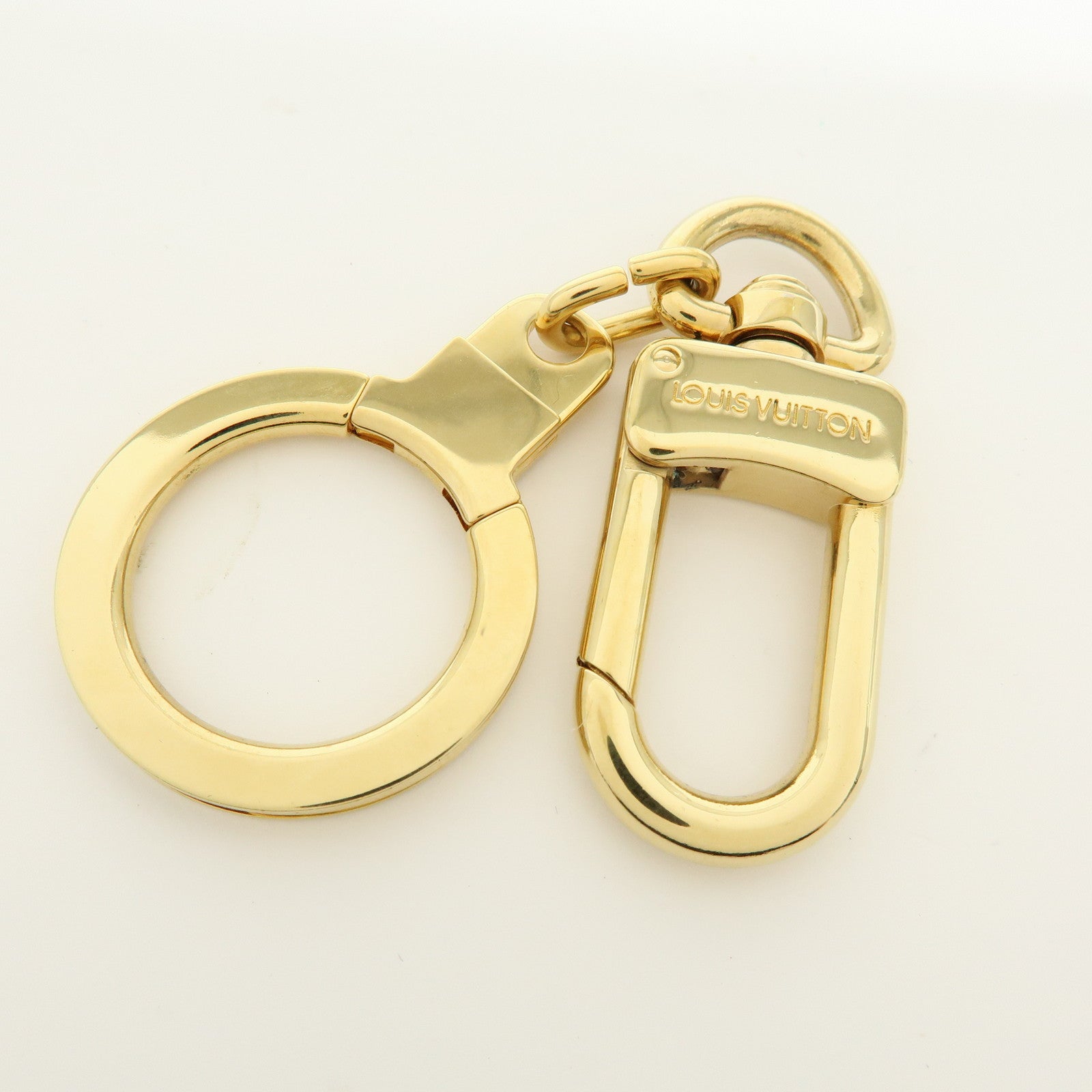 Louis Vuitton Set of 2 Ancre Metal Bag Charm Key Ring Gold M62694