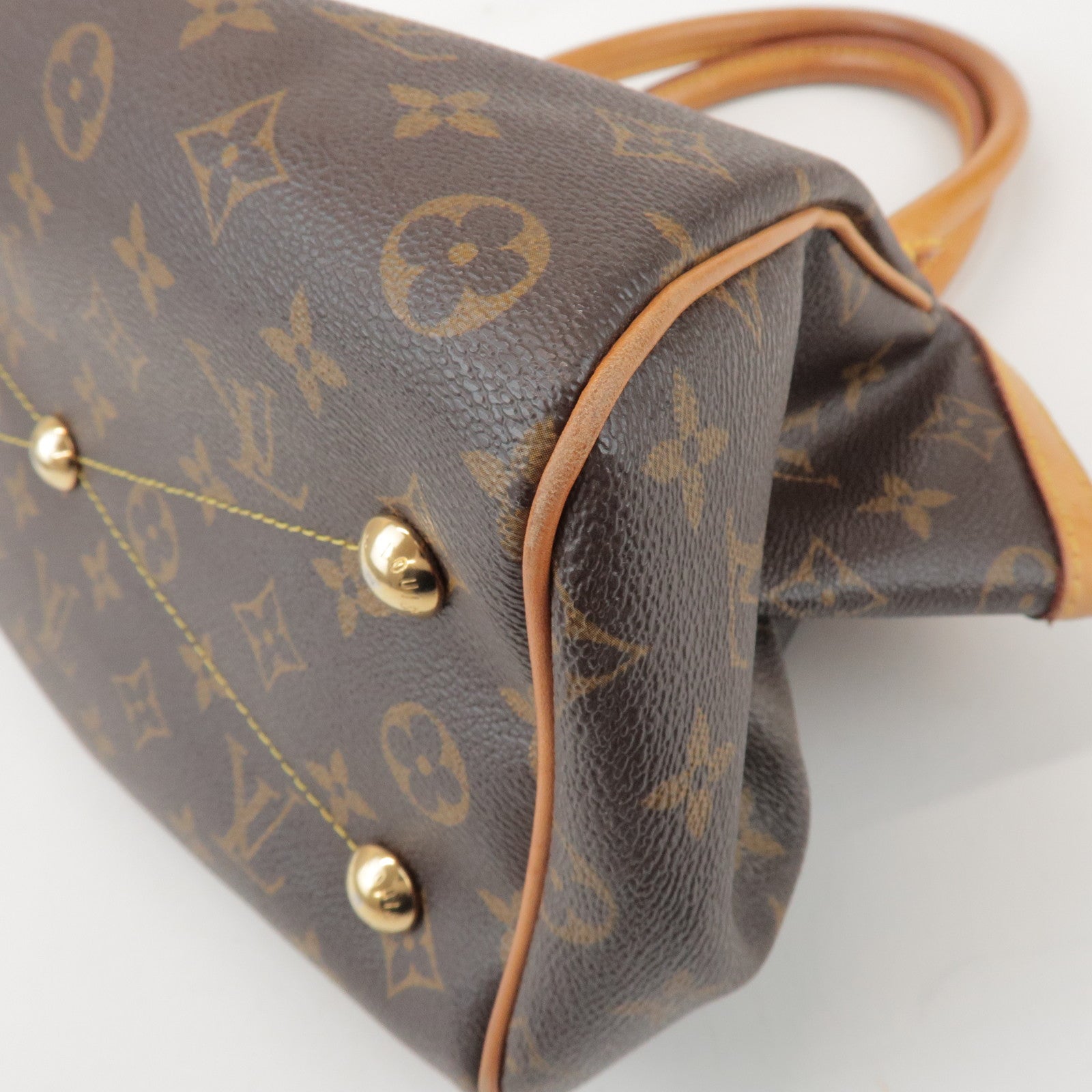 Louis Vuitton Monogram Tivoli PM Hand Bag Shoulder Bag Brown M40143