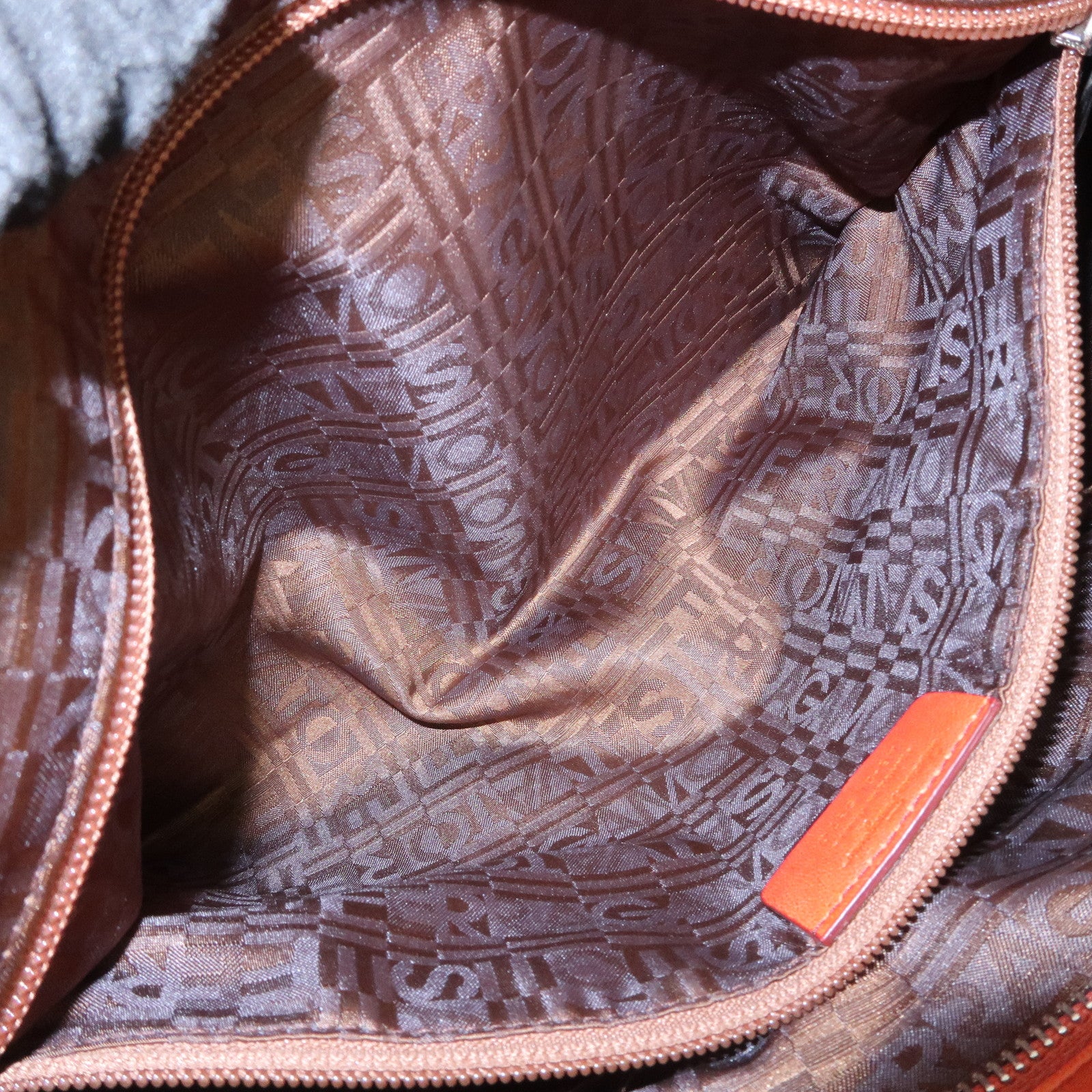 Ferragamo Gancini Gathered Shoulder Bag Hand Bag Orange