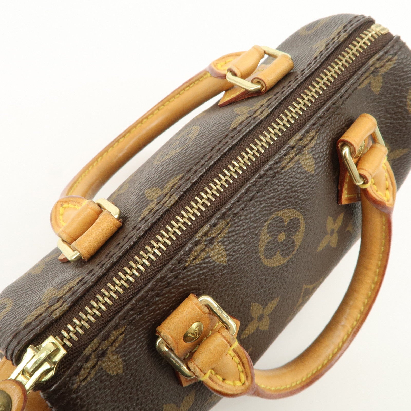 Louis Vuitton Monogram Mini Speedy & Shoulder Strap Brown M41534