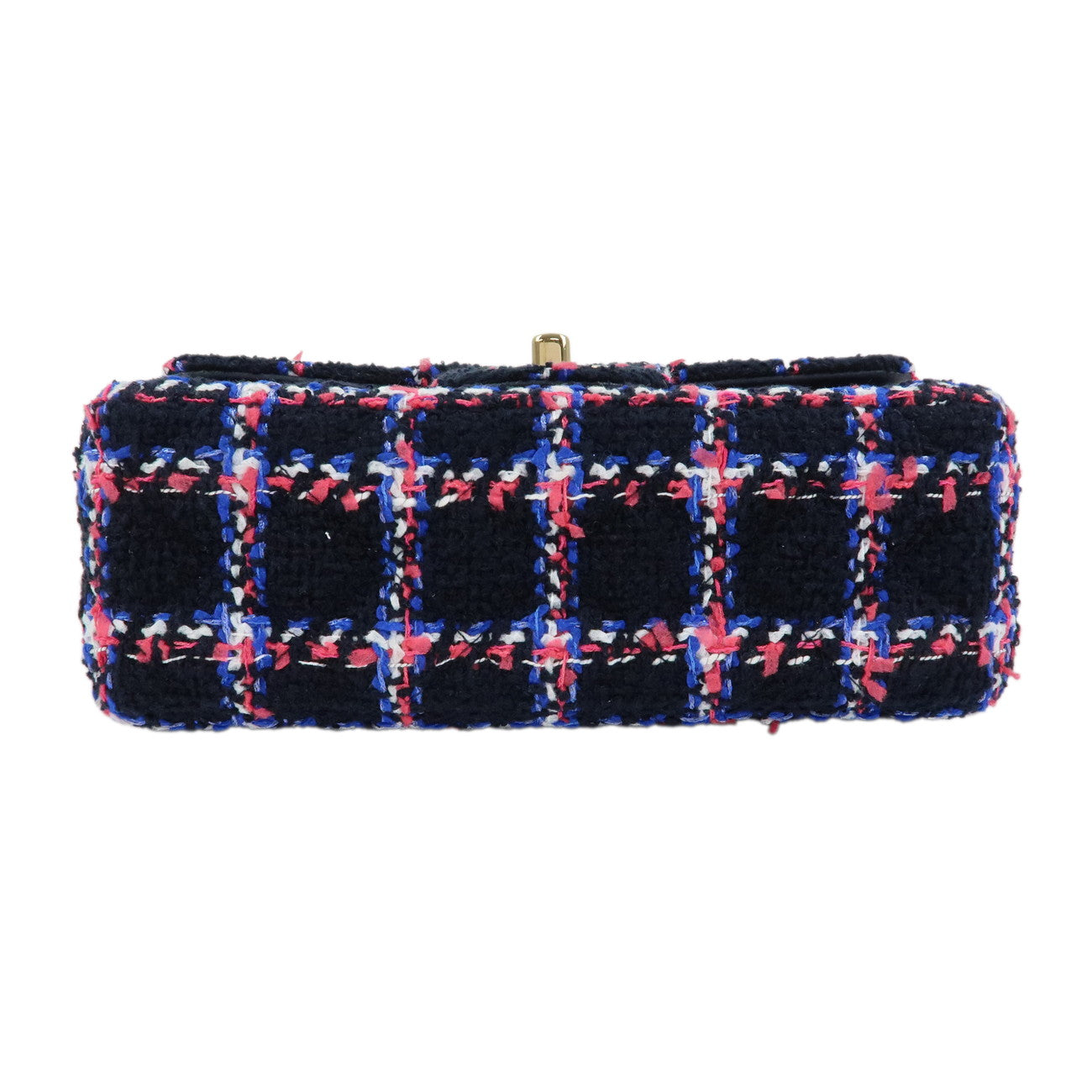 CHANEL Mini Matelasse 20 Tweed Lamb Skin Chain Shoulder Bag A69900