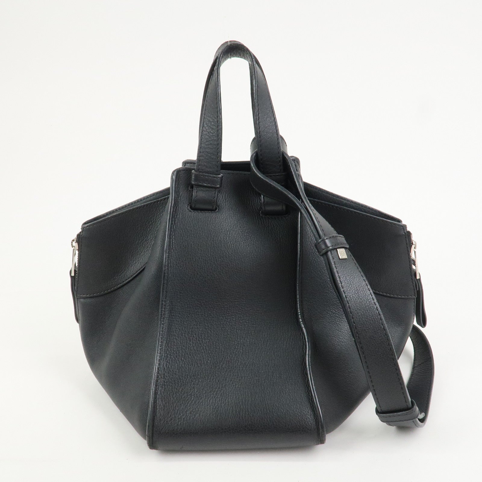 LOEWE Hammock Medium Leather Shoulder Bag Hand Bag Black