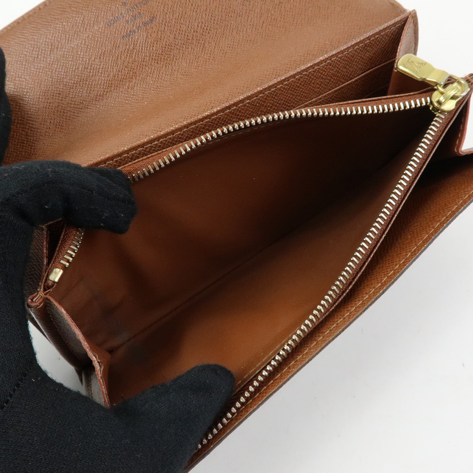 Louis Vuitton Monogram Portefeuille Sarah Long Wallet Brown M61734