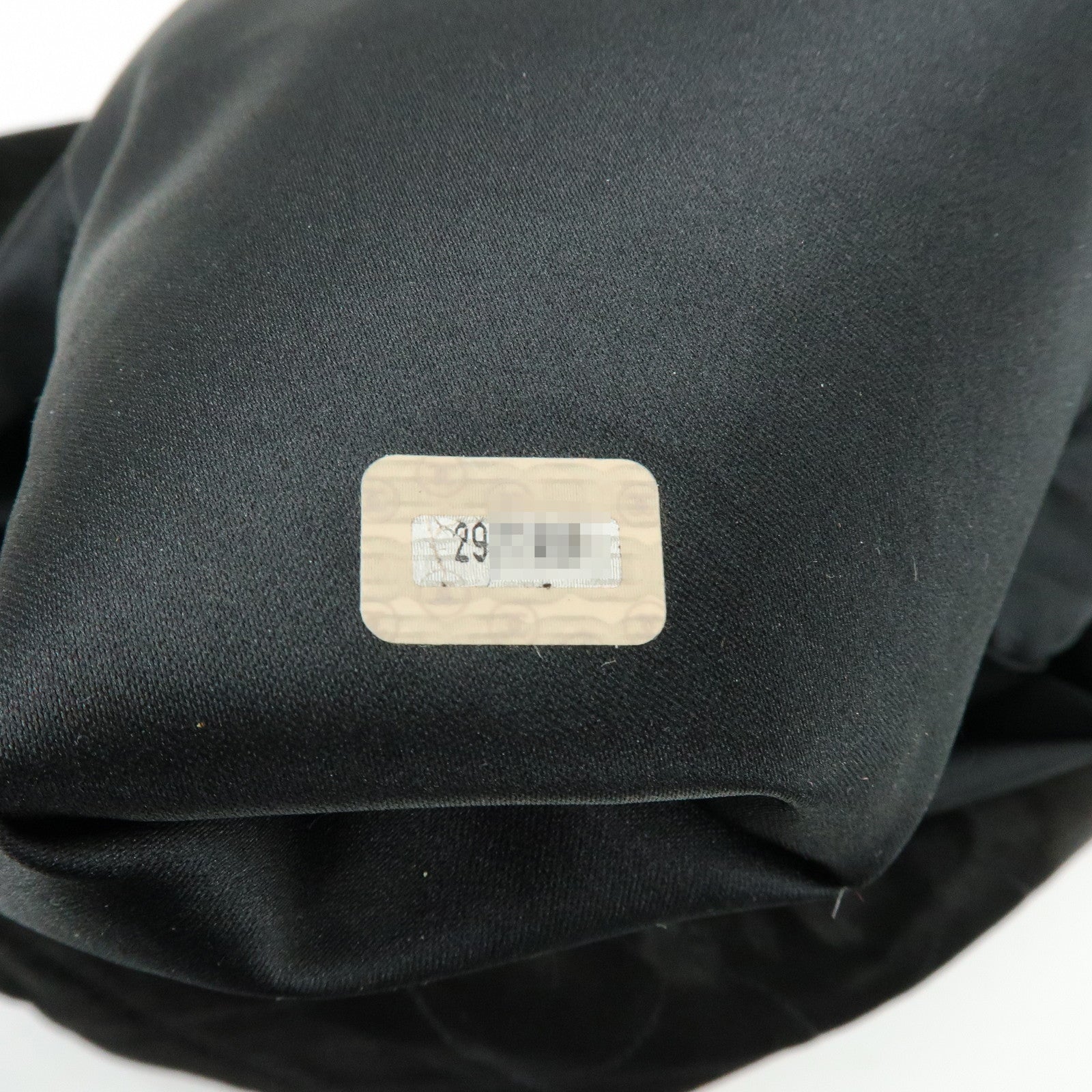 CHANEL Matelasse COCO Mark Suede Lamb Skin Shoulder Bag Black