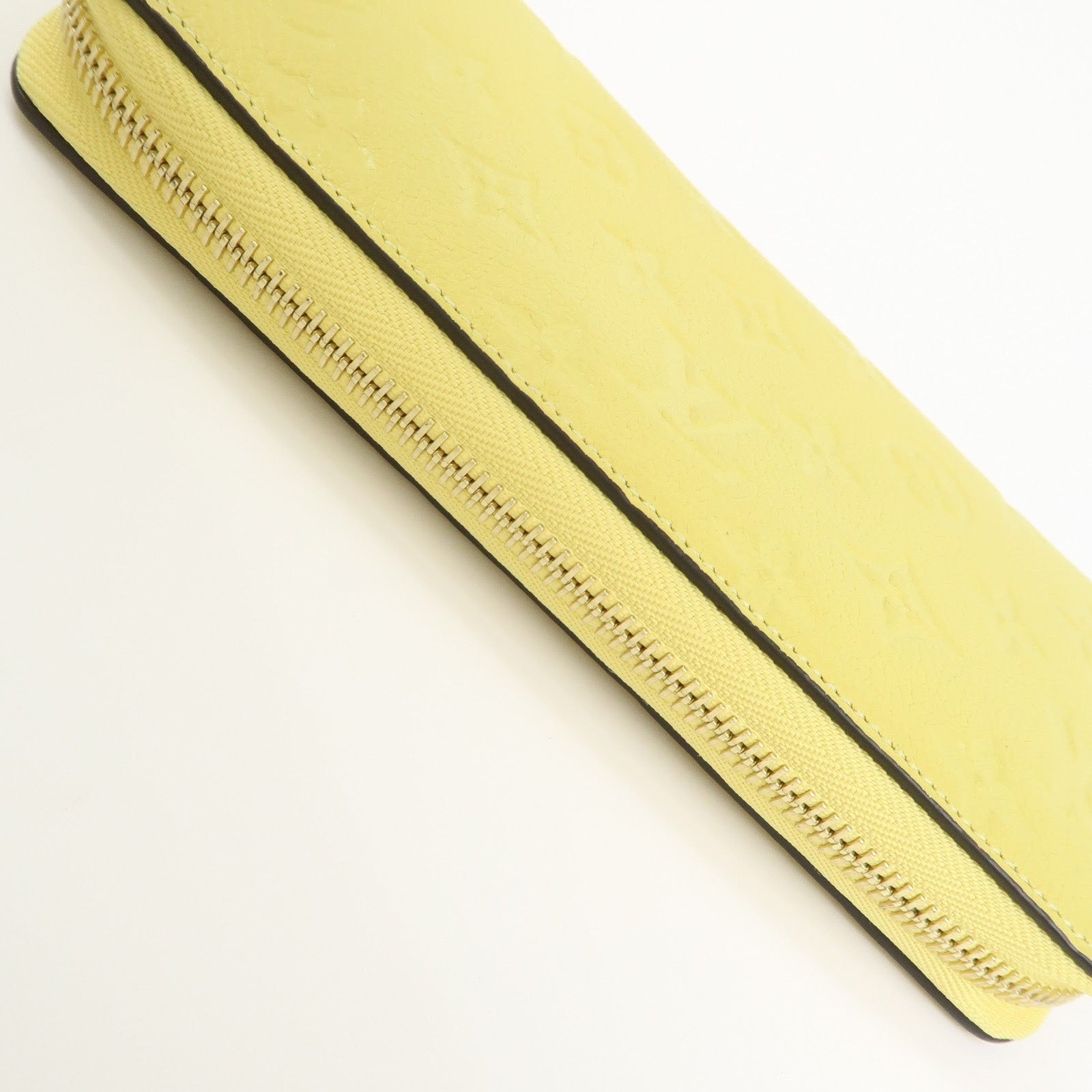 Louis Vuitton Monogram Empreinte Round Zippy Wallet Jaune M82043