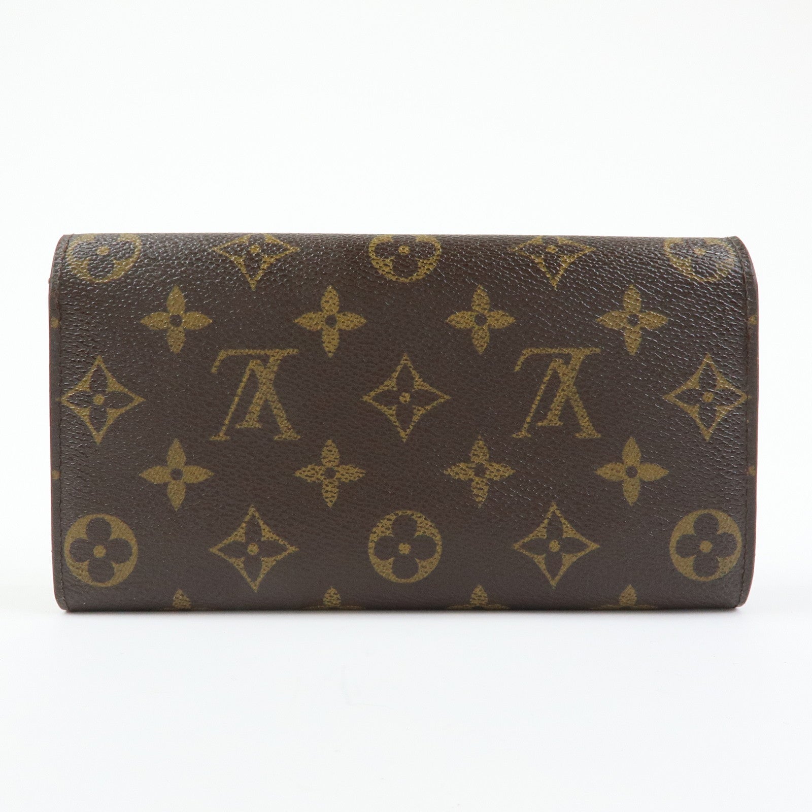 Louis Vuitton Monogram Portefeuille Sarah Long Wallet Brown M61734
