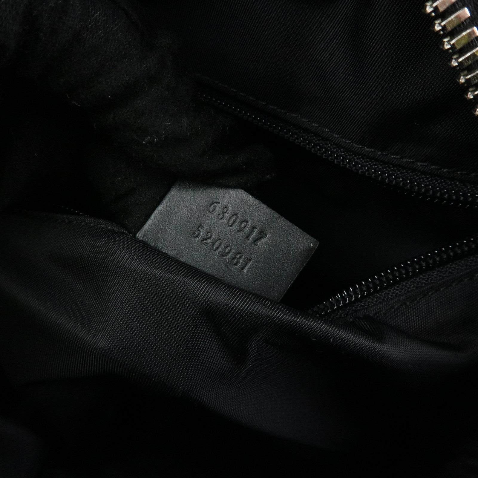 GUCCI Sherry Canvas Leather Backpack Rucksack Black 630917