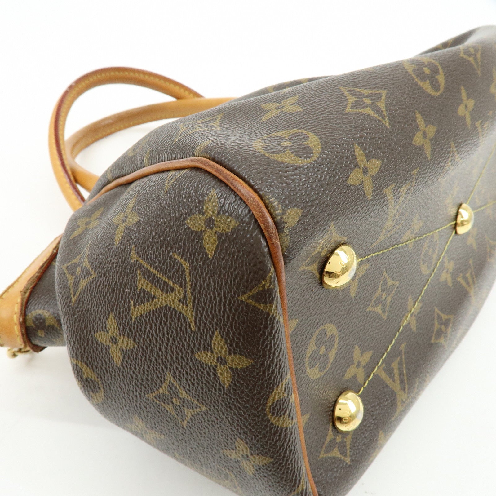 Louis Vuitton Monogram Tivoli PM Hand Bag Shoulder Bag Brown M40143