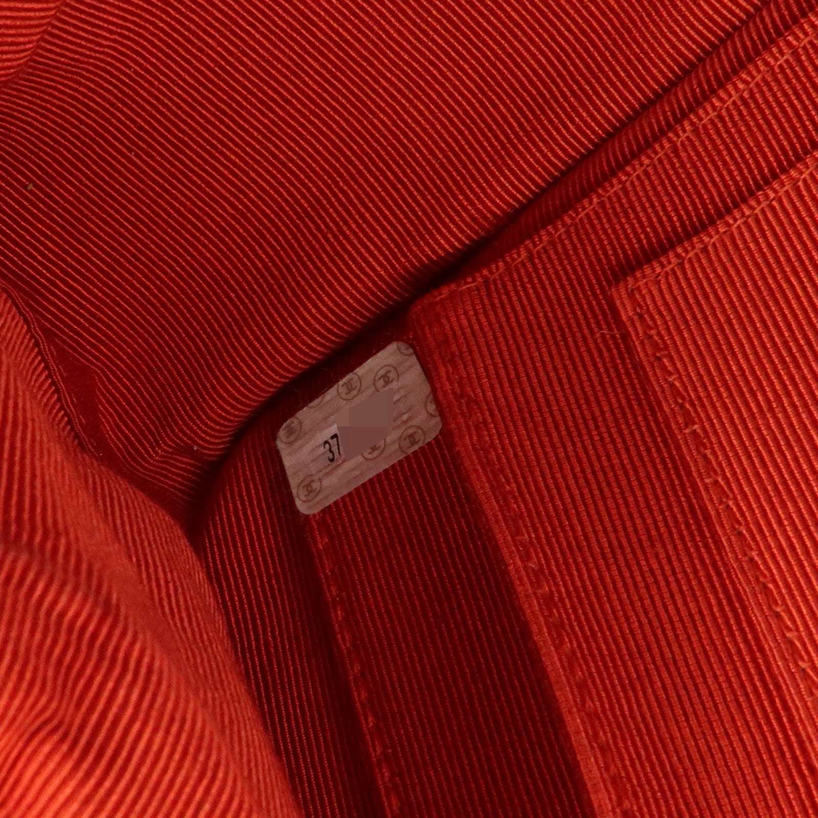 CHANEL COCO Mark Tweed Chain Shoulder Bag Hand Bag Red