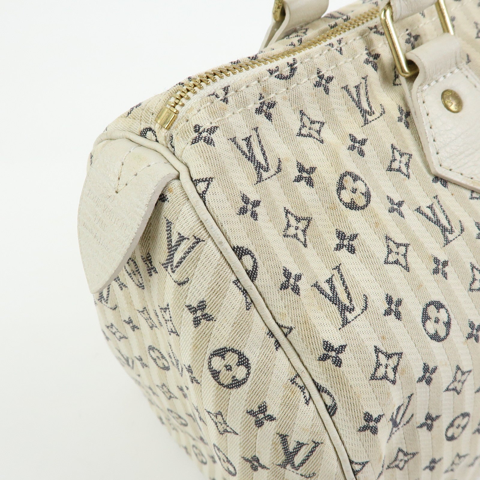 Louis Vuitton Monogram Mini Lin Croisette Speedy 30 Hand Bag M95500