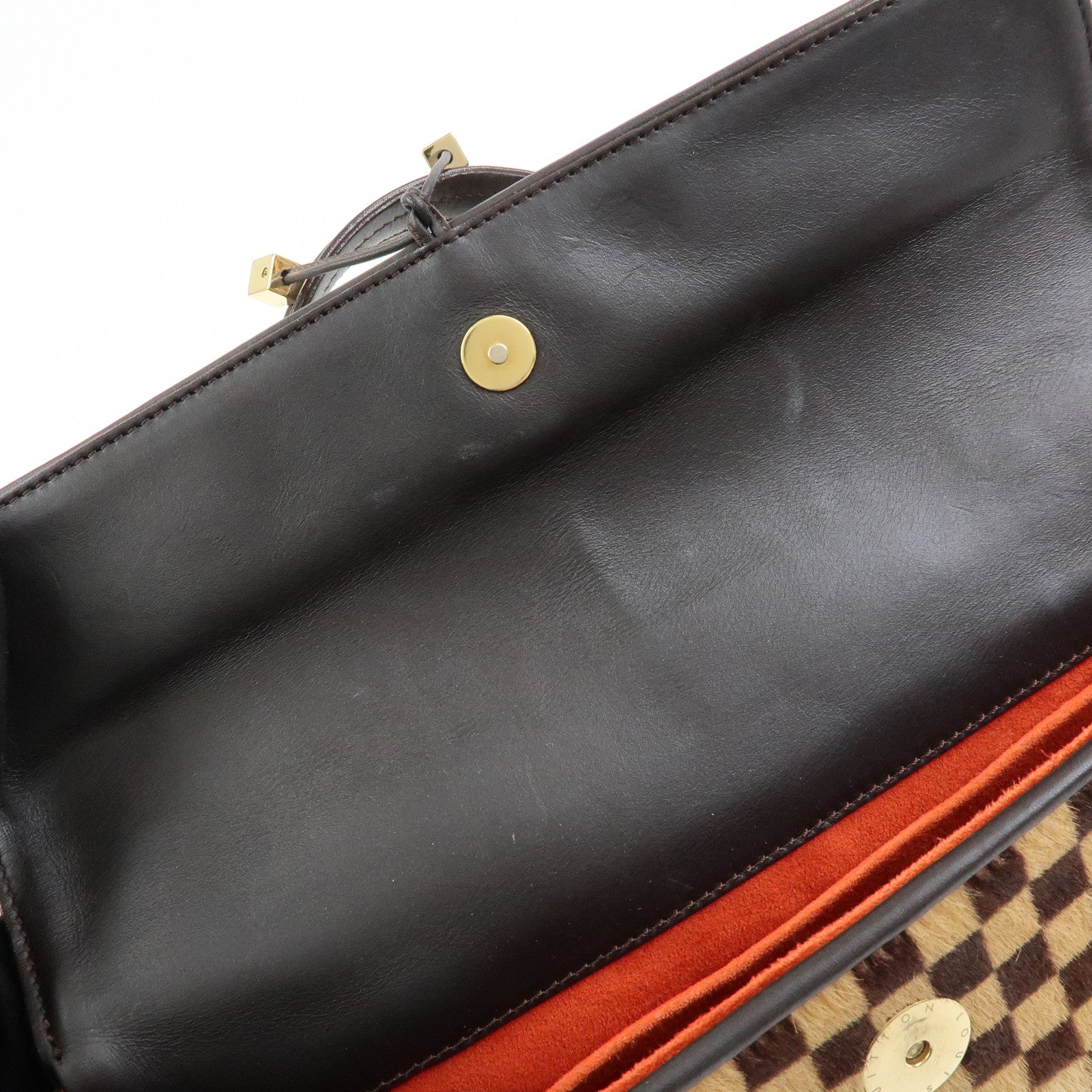 Louis Vuitton Damier Sauvage Lion Hand Bag Beige Brown M92131