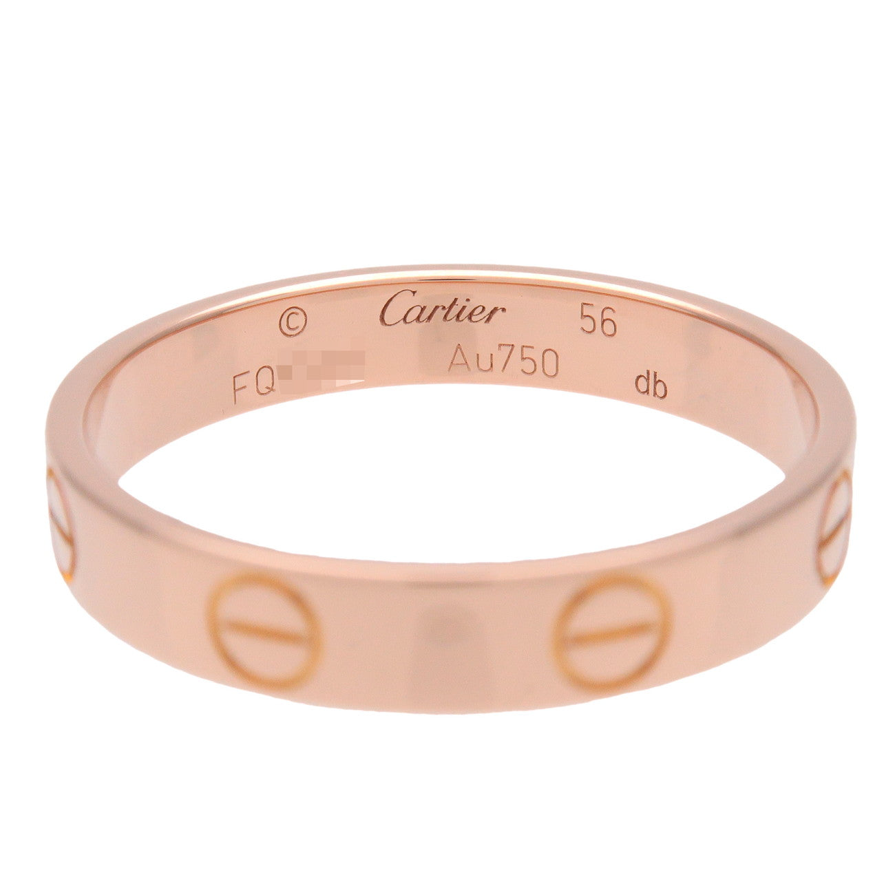 Cartier Mini Love Ring K18 750PG Rose Gold #56 US7.5 EU56 HK16.5