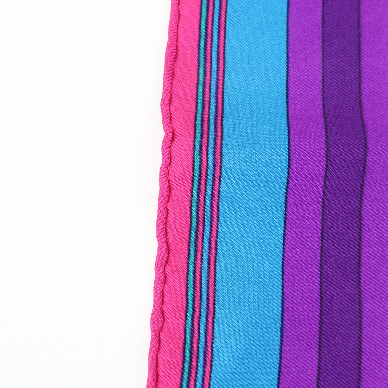 HERMES Carre 45 Set of 2 Silk 100% Scarf White Purple Orange
