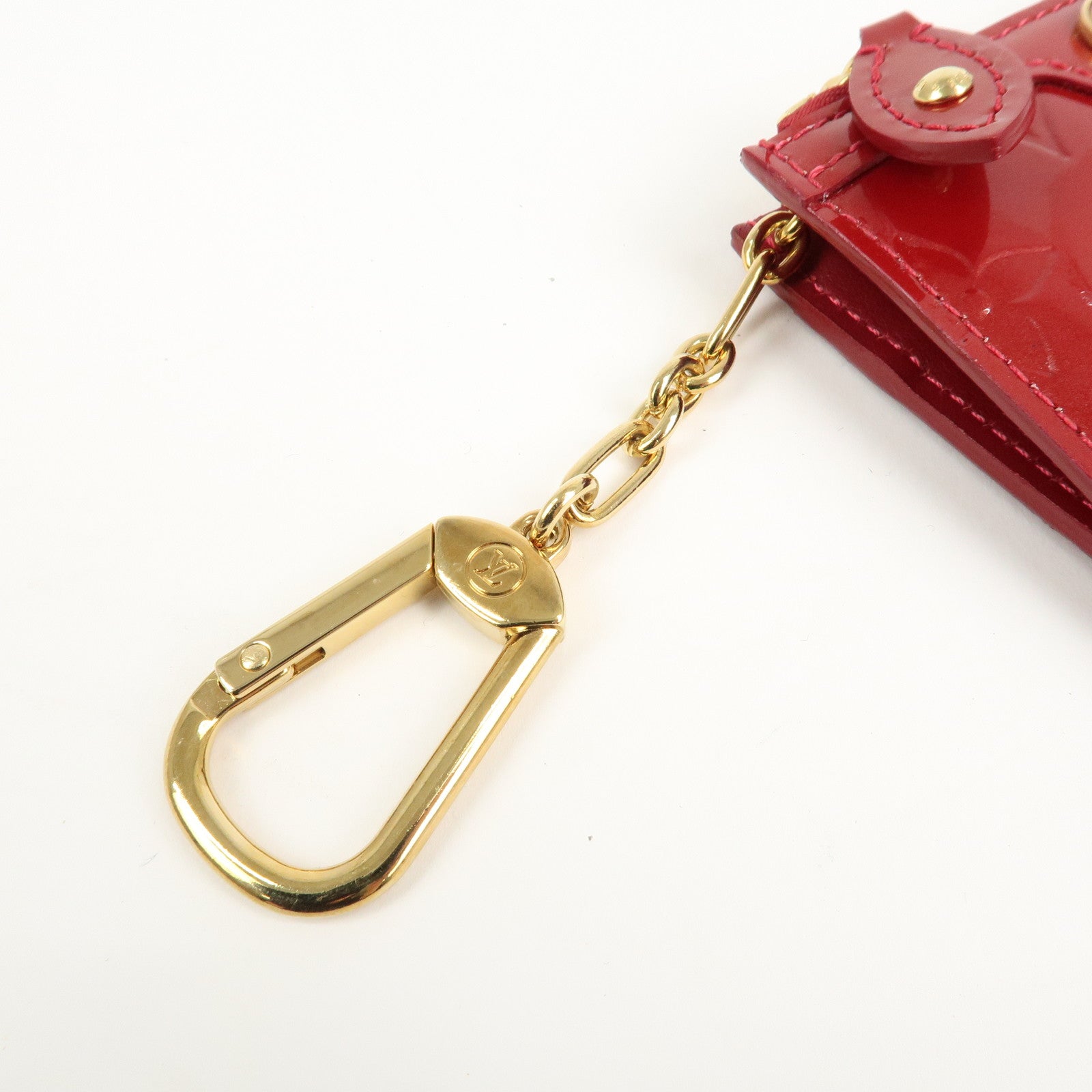 Louis Vuitton Monogram Vernis Pochette Cles NM Cerise M90214