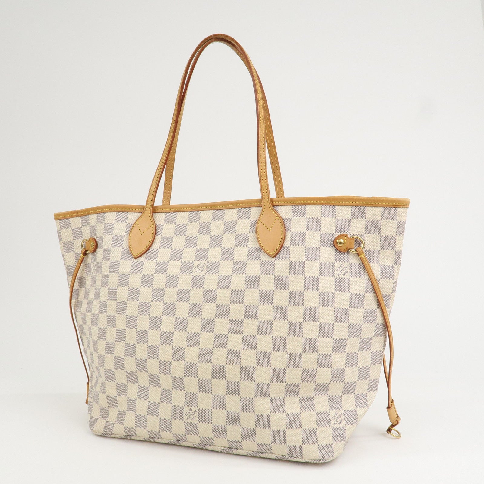 Louis Vuitton Damier Azur Neverfull MM Tote Bag Shoulder Bag N51107