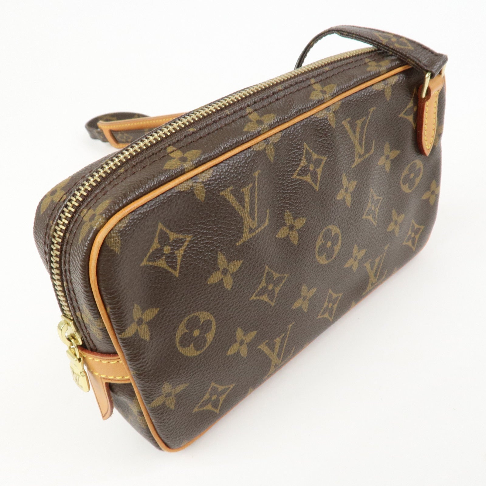 Louis Vuitton Monogram Pochette Marly Bandouliere Bag Brown M51828