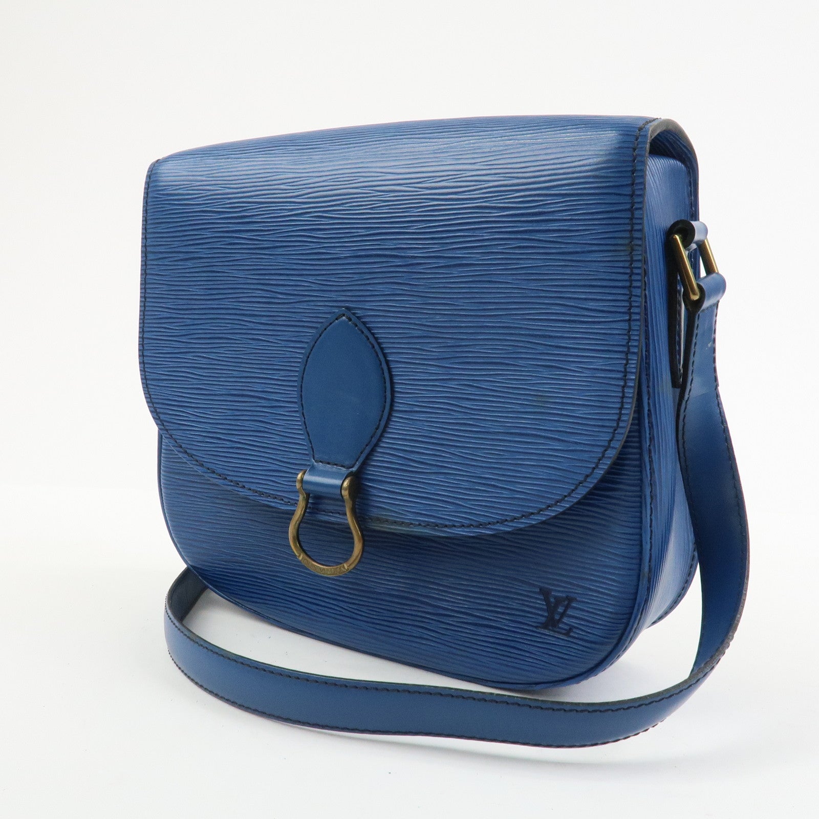 Louis Vuitton Epi Saint Cloud Shoulder Bag Toledo Blue M52195