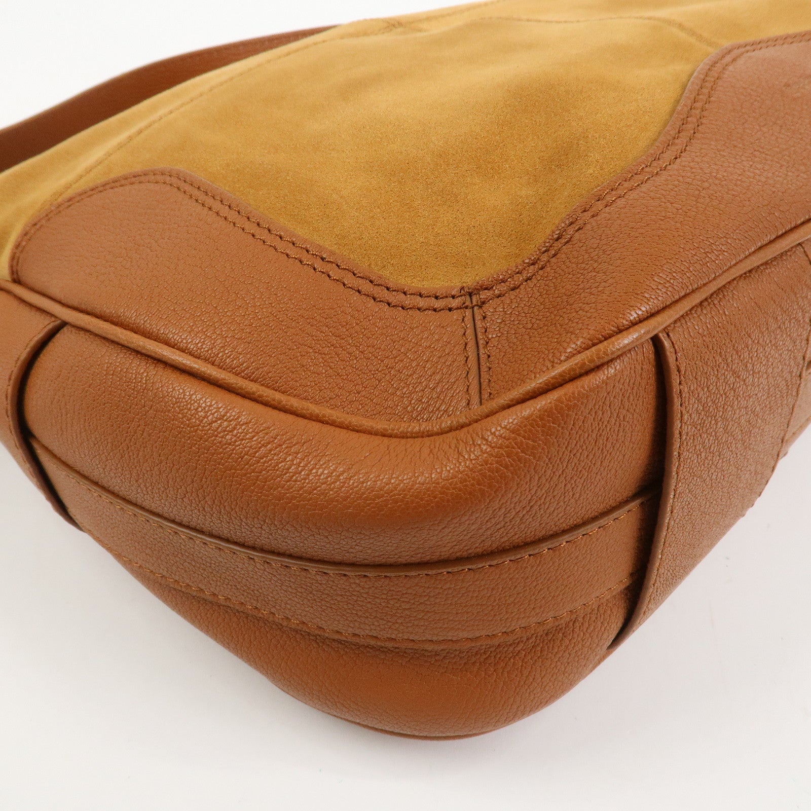 Chloe See By Chloe Hana Suede Leather Shoulder Crossbody Bag Brown