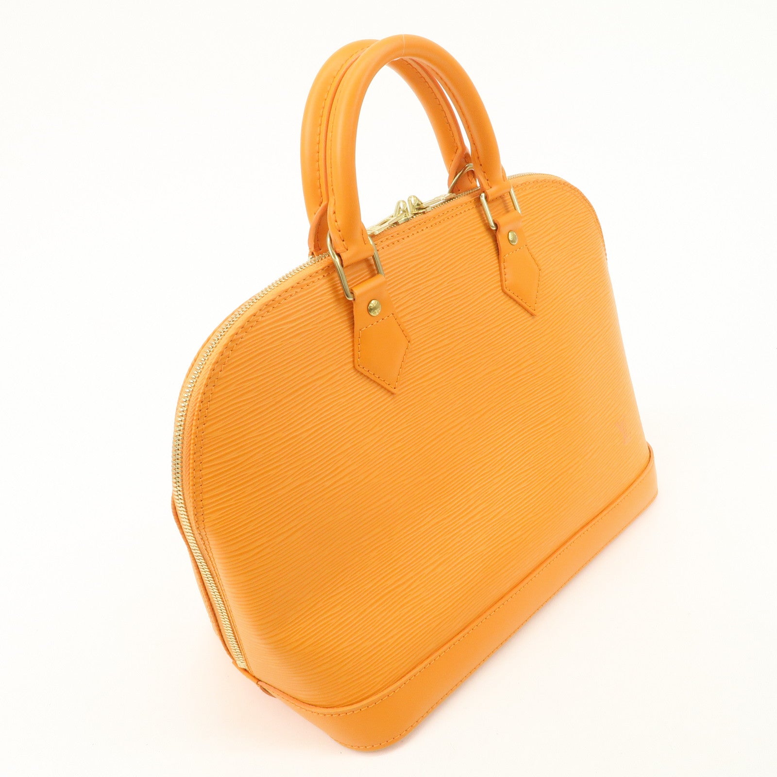 Louis Vuitton Epi Alma Hand Bag Mandarin Orange M5124H